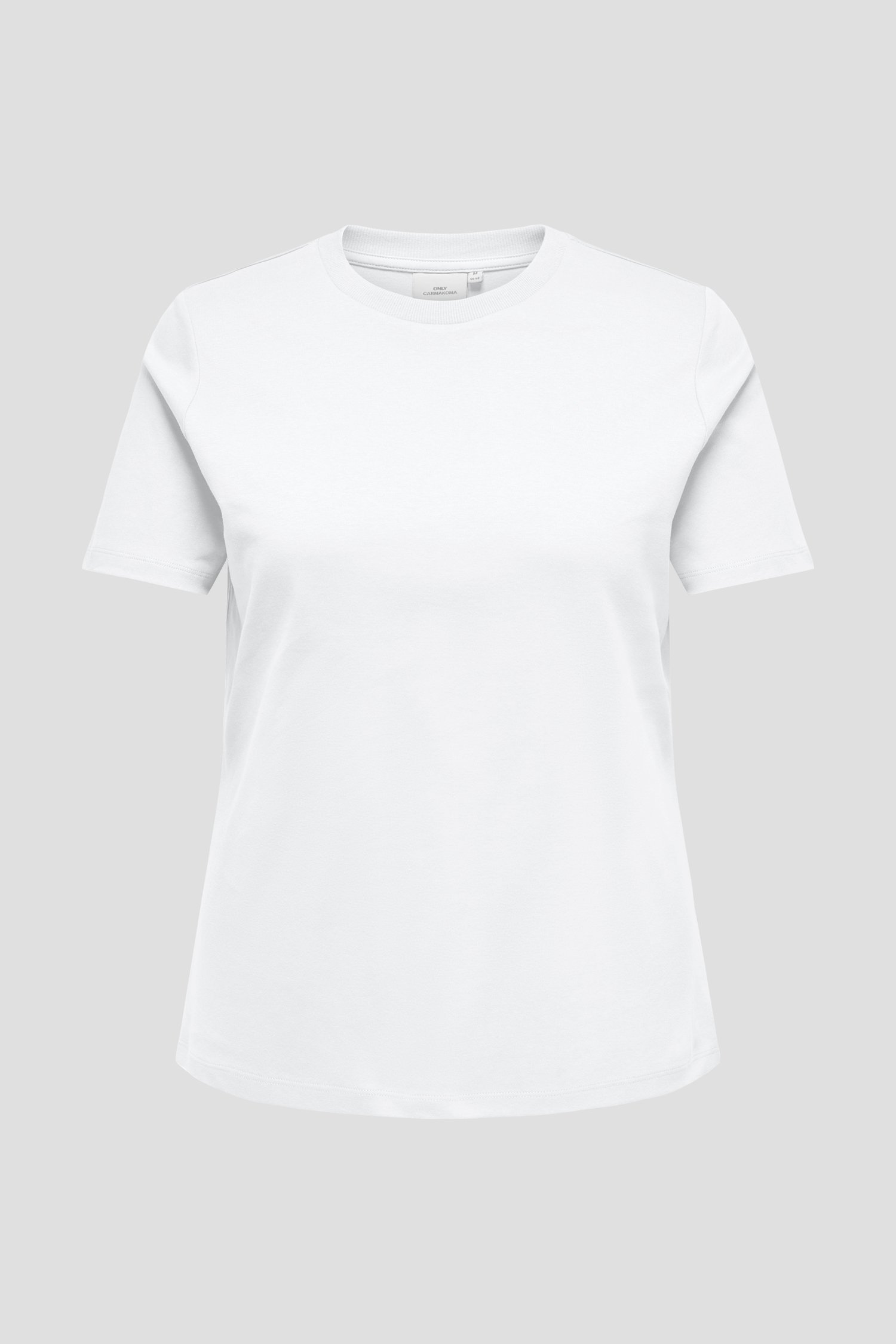 Productfoto 1 van Wit T-shirt met ronde hals door ONLY Carmakoma voor Dames