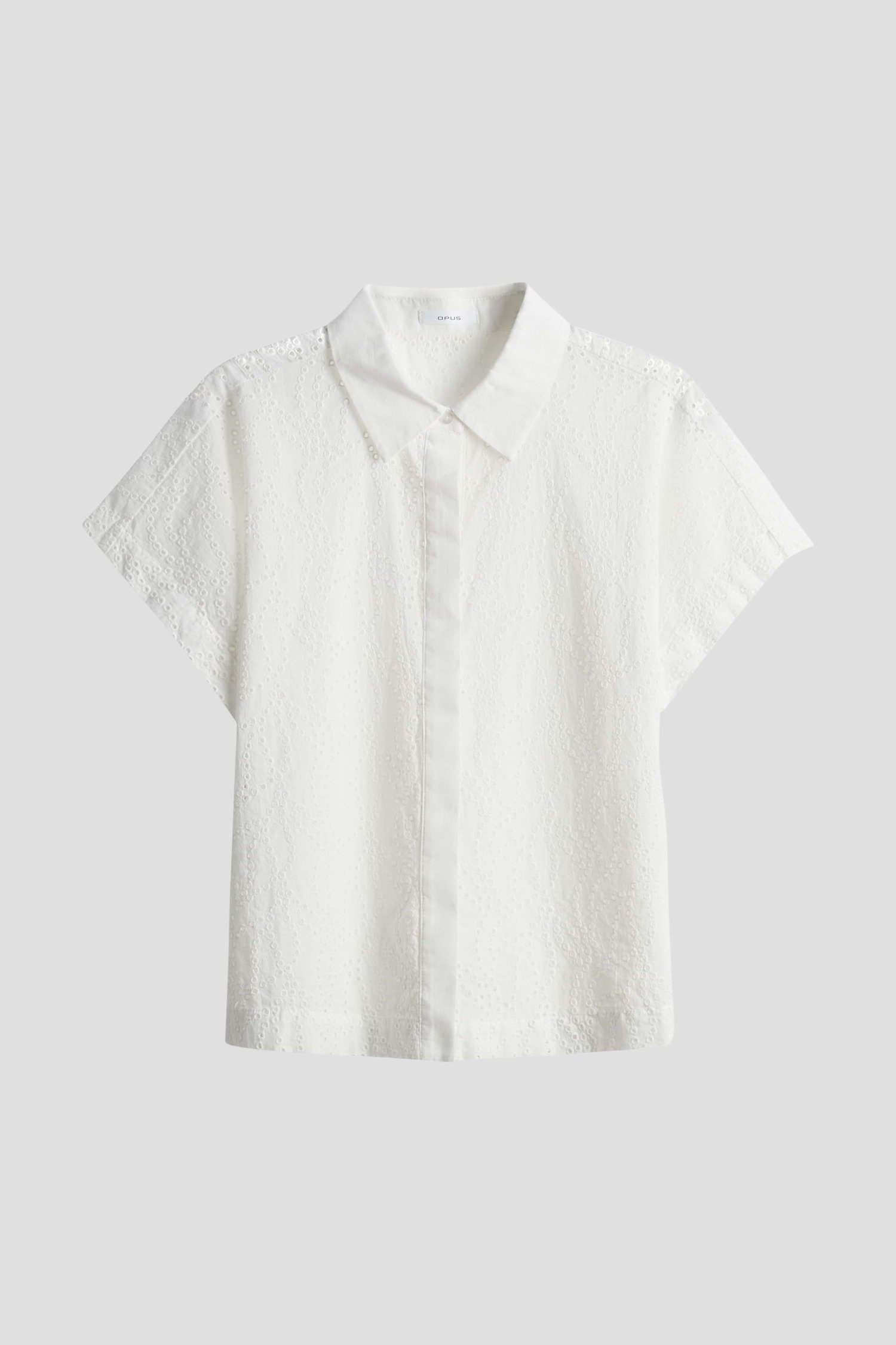 Witte blouse met broderie anglaise van Opus voor Dames