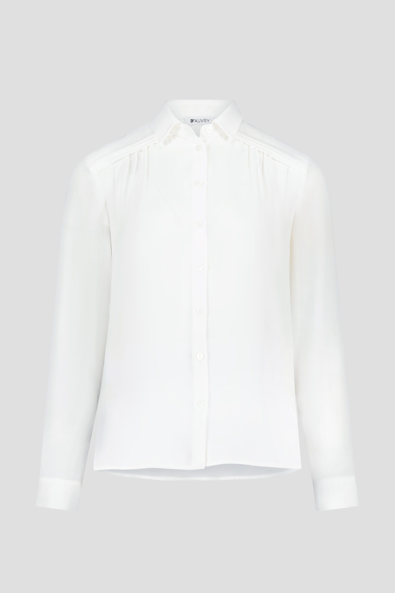 Witte blouse met lange mouwen van D'Auvry voor Dames