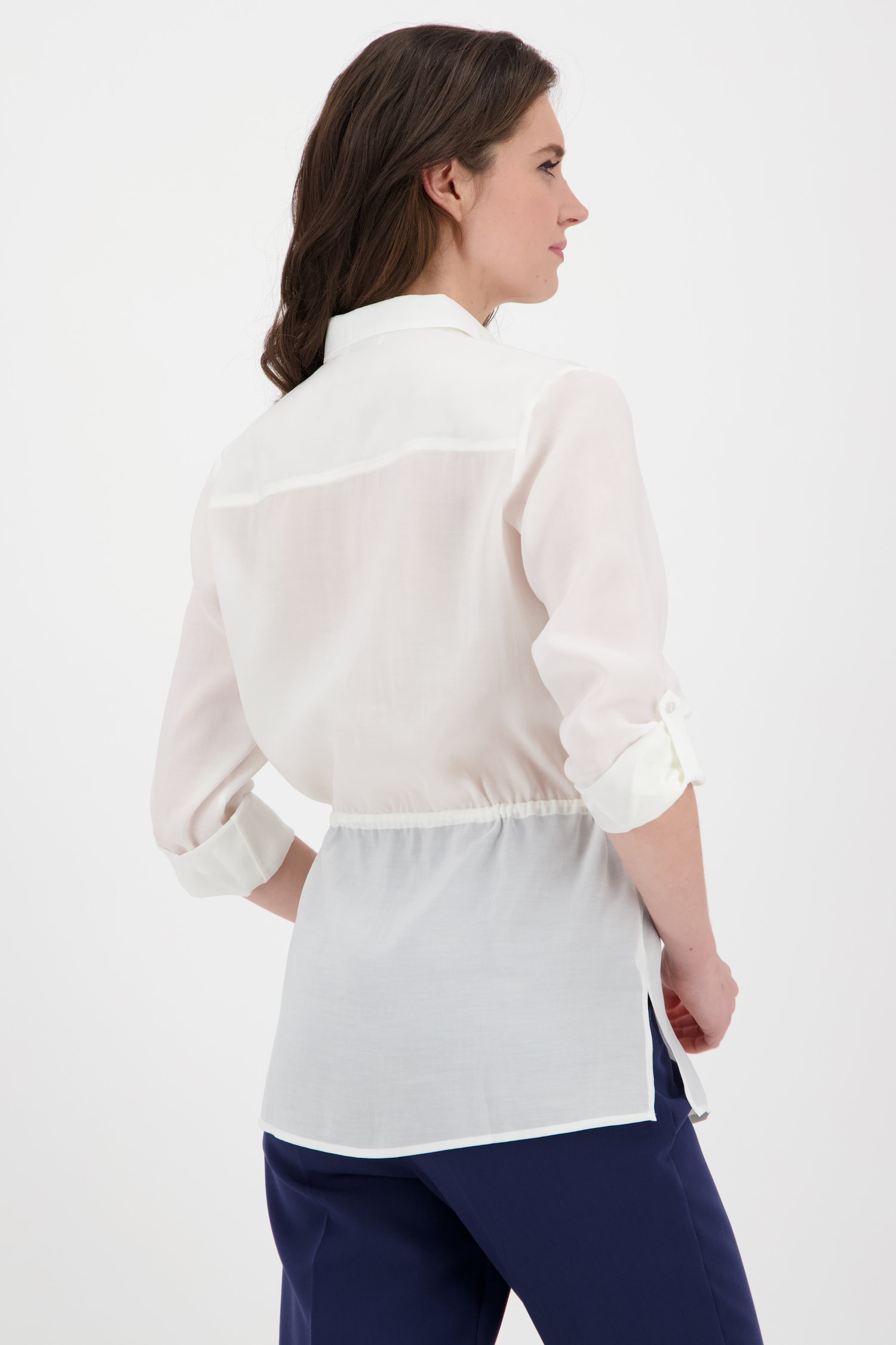 Witte blouse met lange mouwen van D'Auvry voor Dames