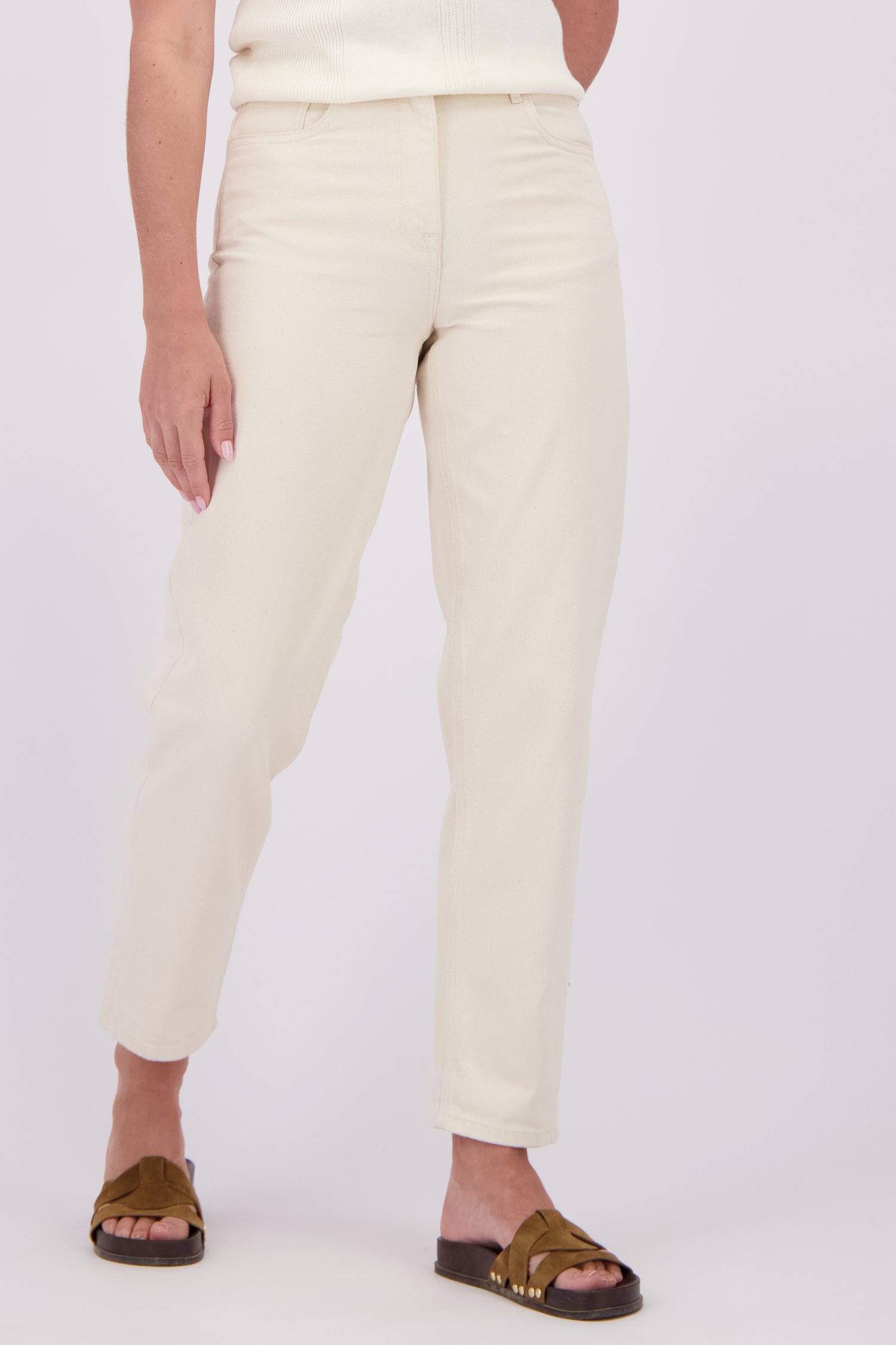 Detail van Witte broek - 7/8 lengte door Liberty Loving nature voor Dames