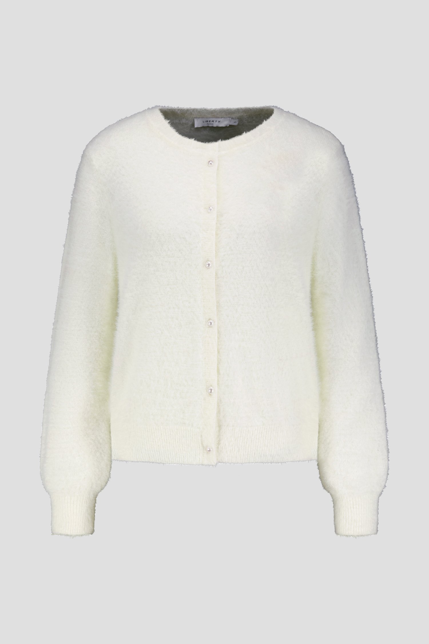Productfoto 2 van Witte cardigan in faux-furstof door Liberty Island voor Dames