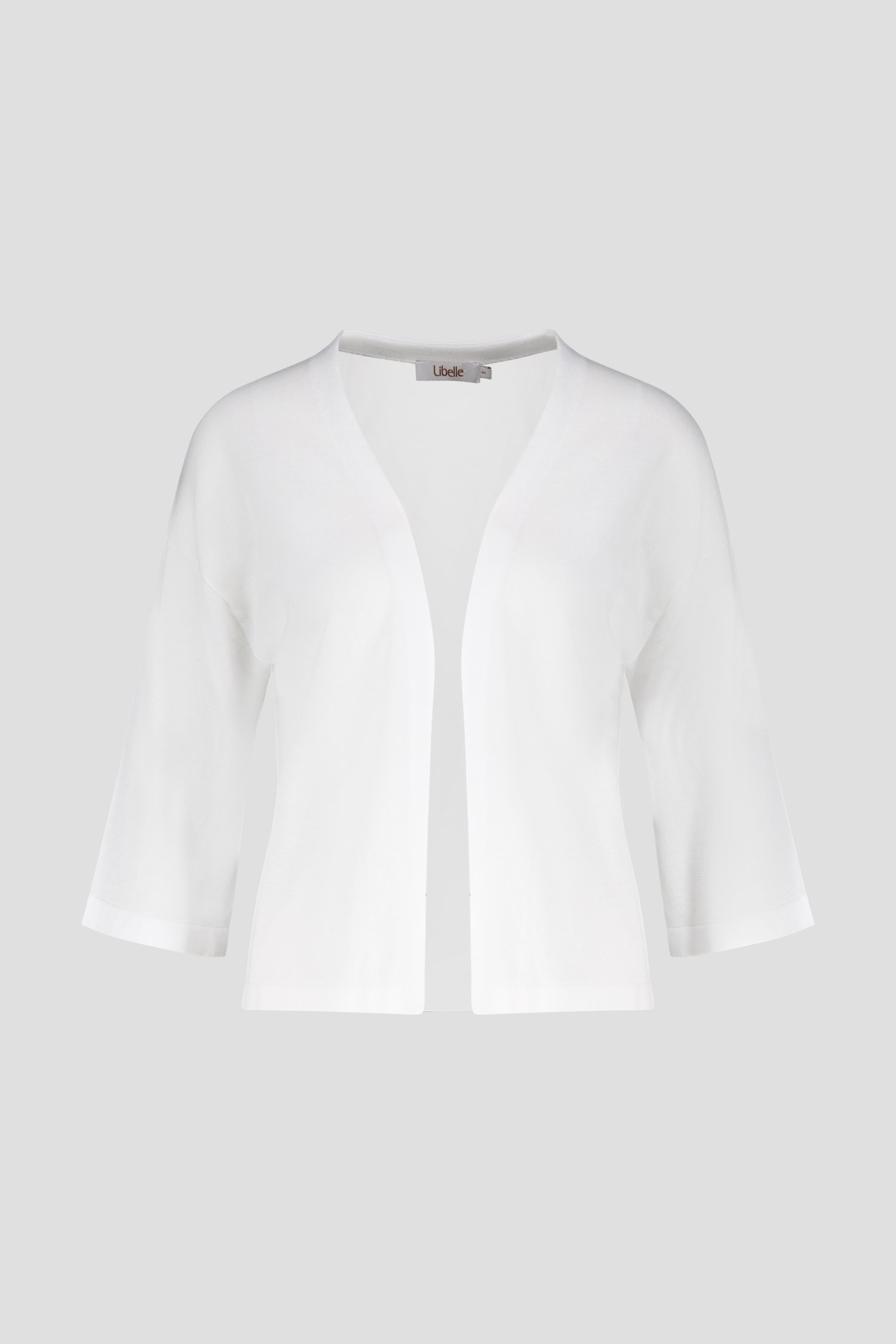 Witte cardigan met halflange mouwen van Libelle voor Dames