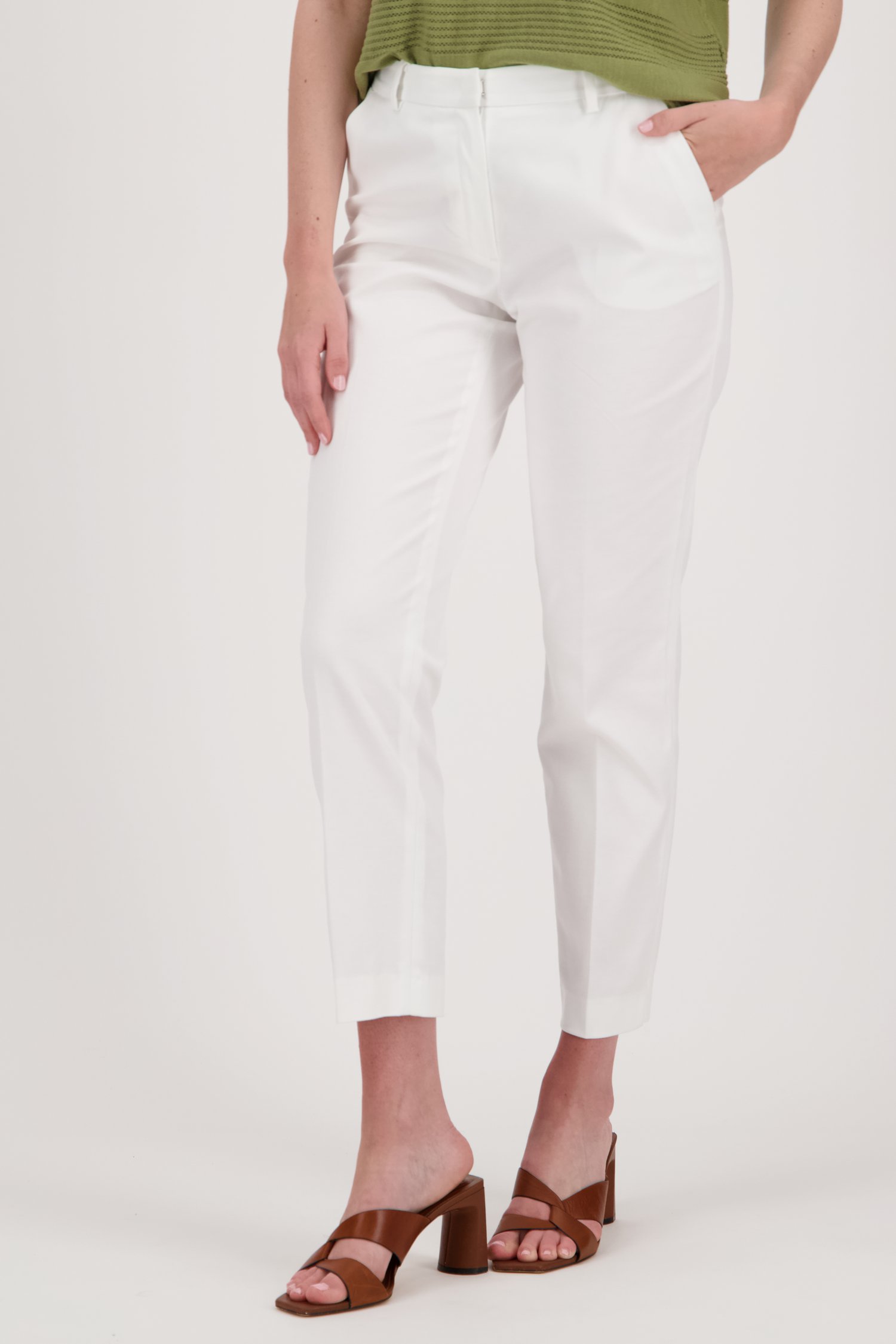 Lastig Beschrijving schijf Witte geklede broek - 7/8 lengte van More & More | 9868233 | e5