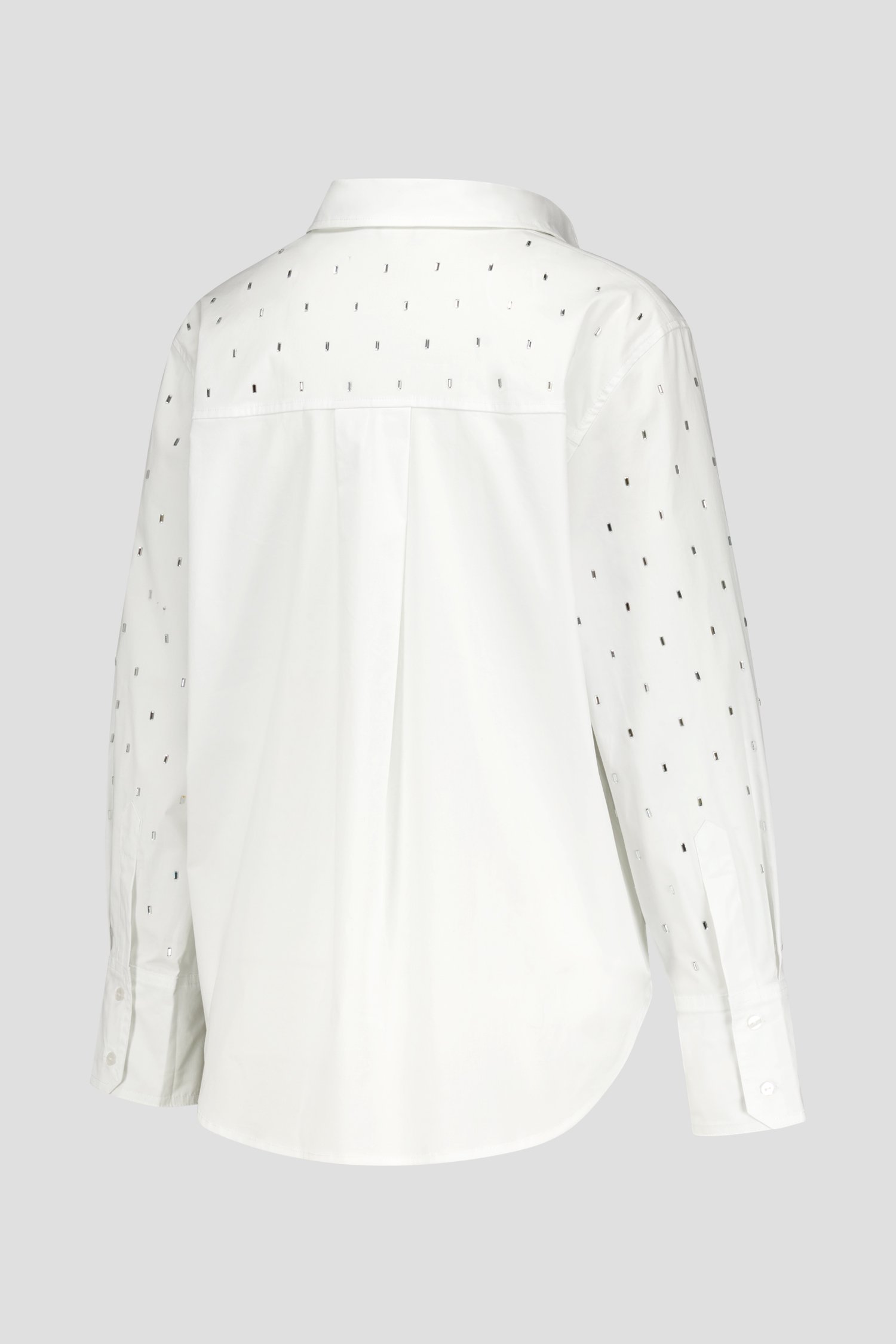 Witte hemdblouse met strass steentjes van Louise voor Dames