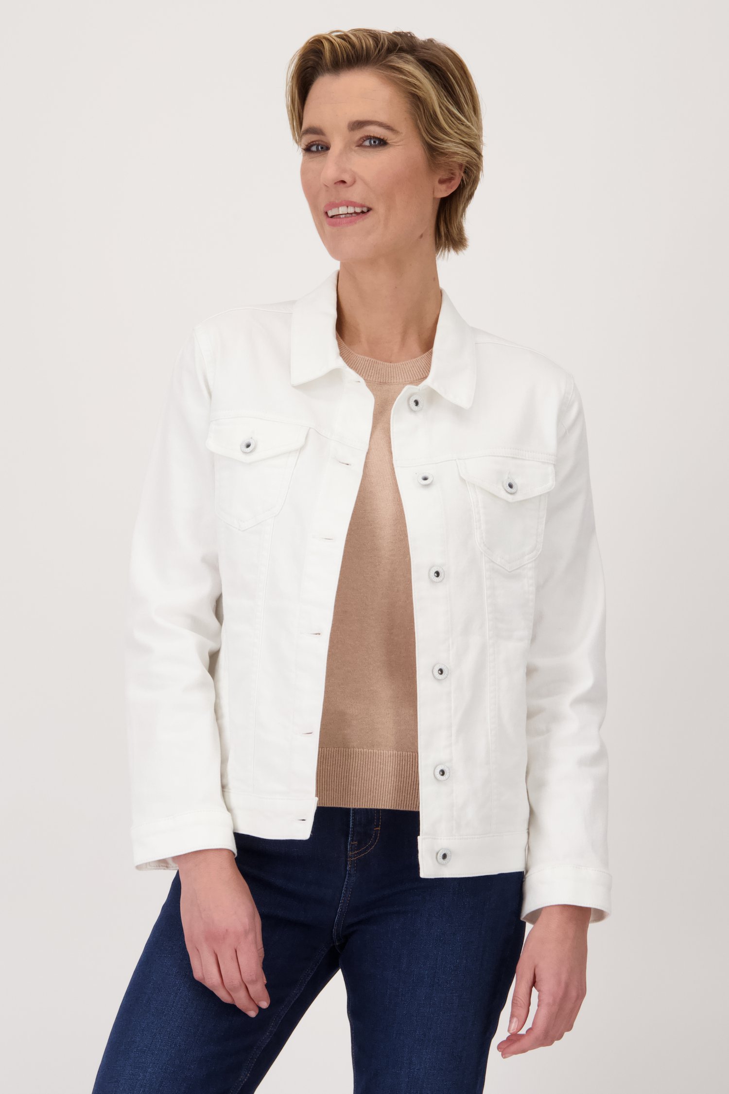 Witte jeansvest van Claude Arielle voor Dames