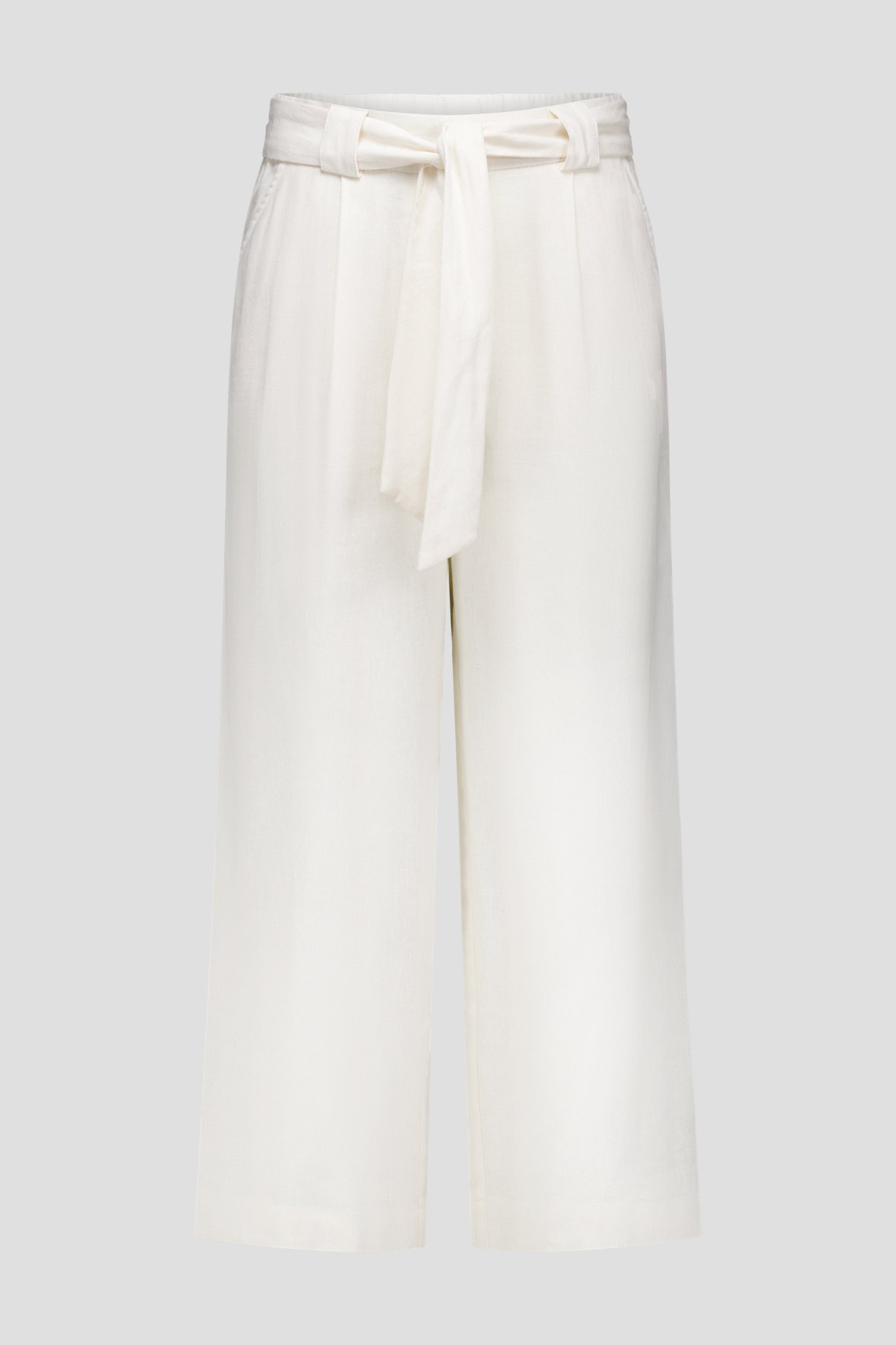 Witte linnen broek - 7/8 lengte van Libelle voor Dames