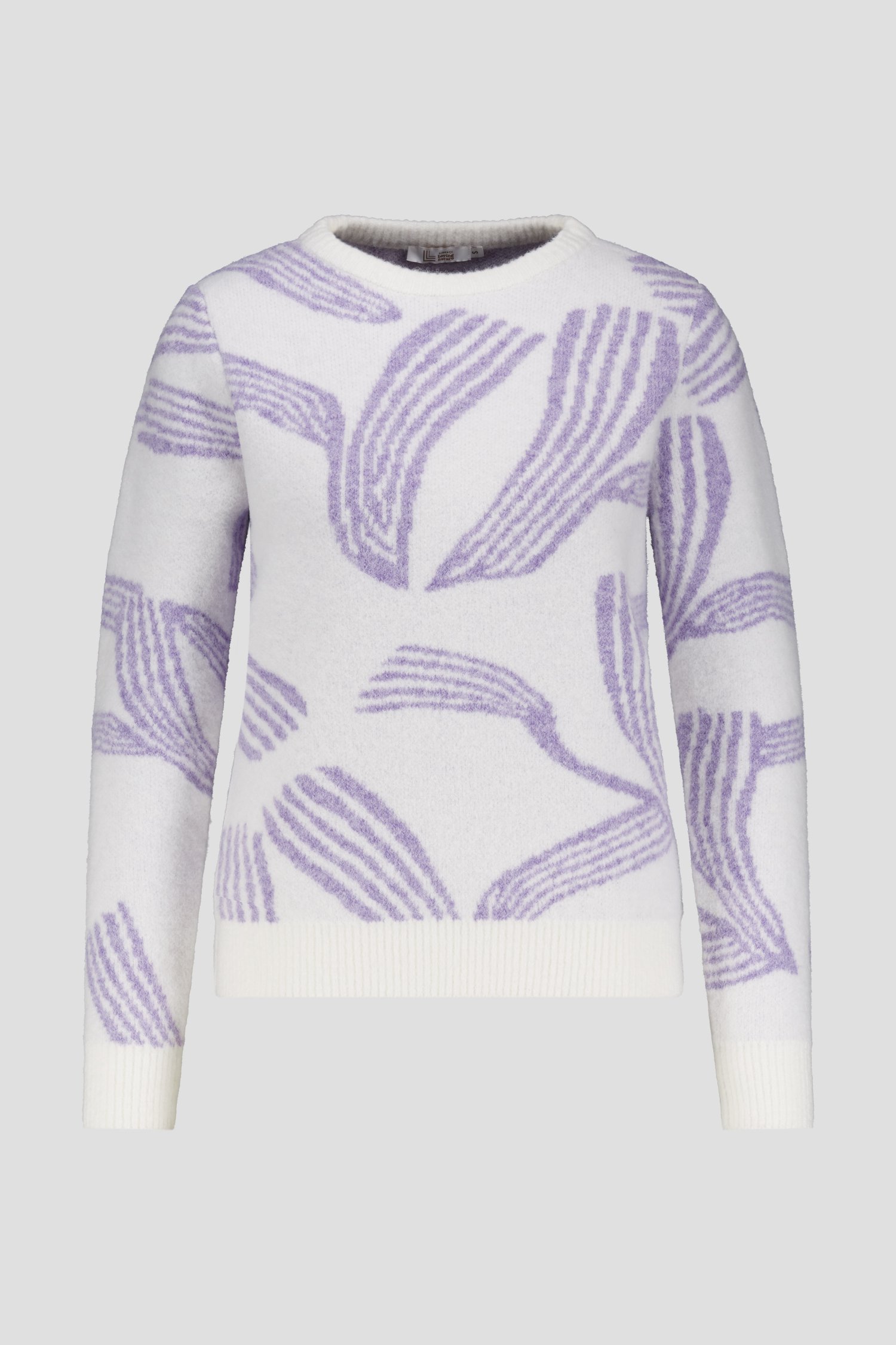 Productfoto 1 van Witte trui met paars motief door Liberty Loving nature voor Dames