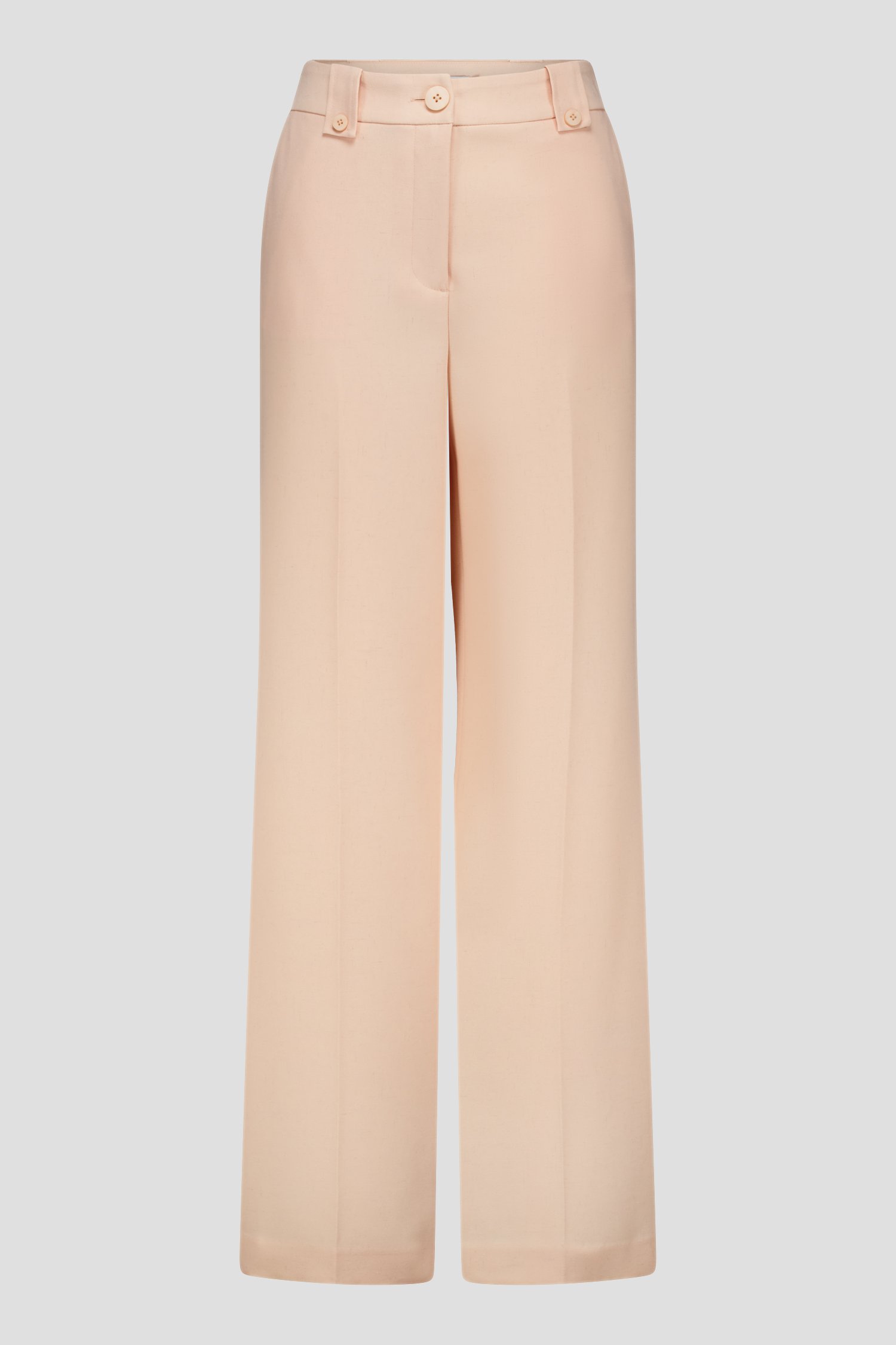 Zalmroze wijde broek van D'Auvry voor Dames