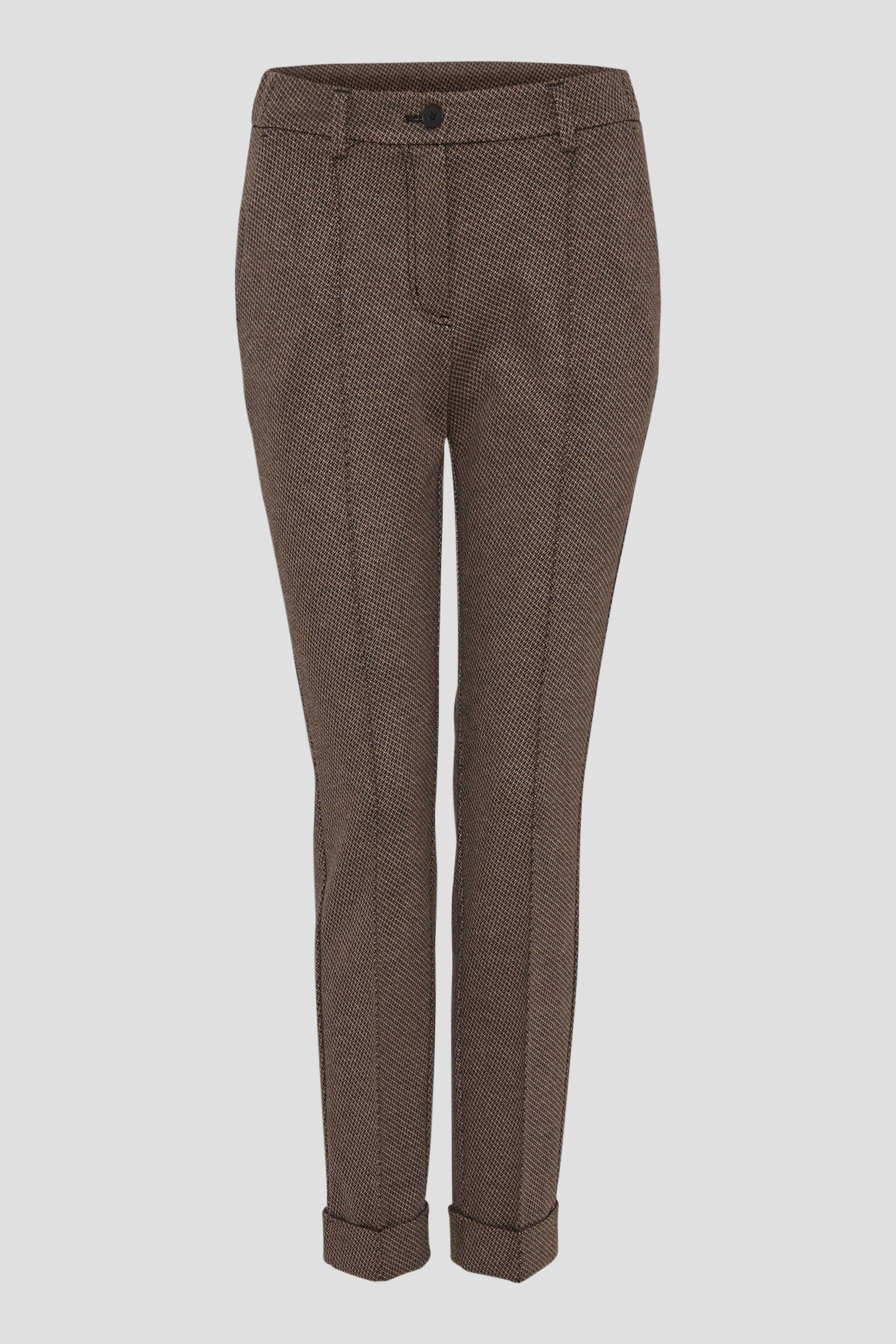 Zwart-bruine geklede broek van Opus voor Dames