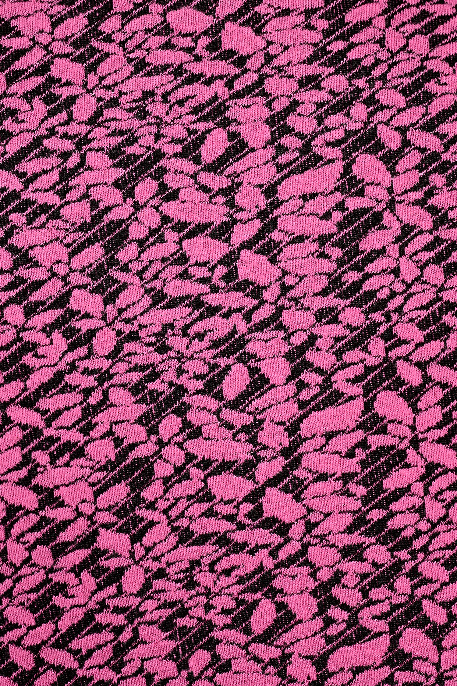 Zwart kleedje met roze vlekkenprint van Bicalla voor Dames