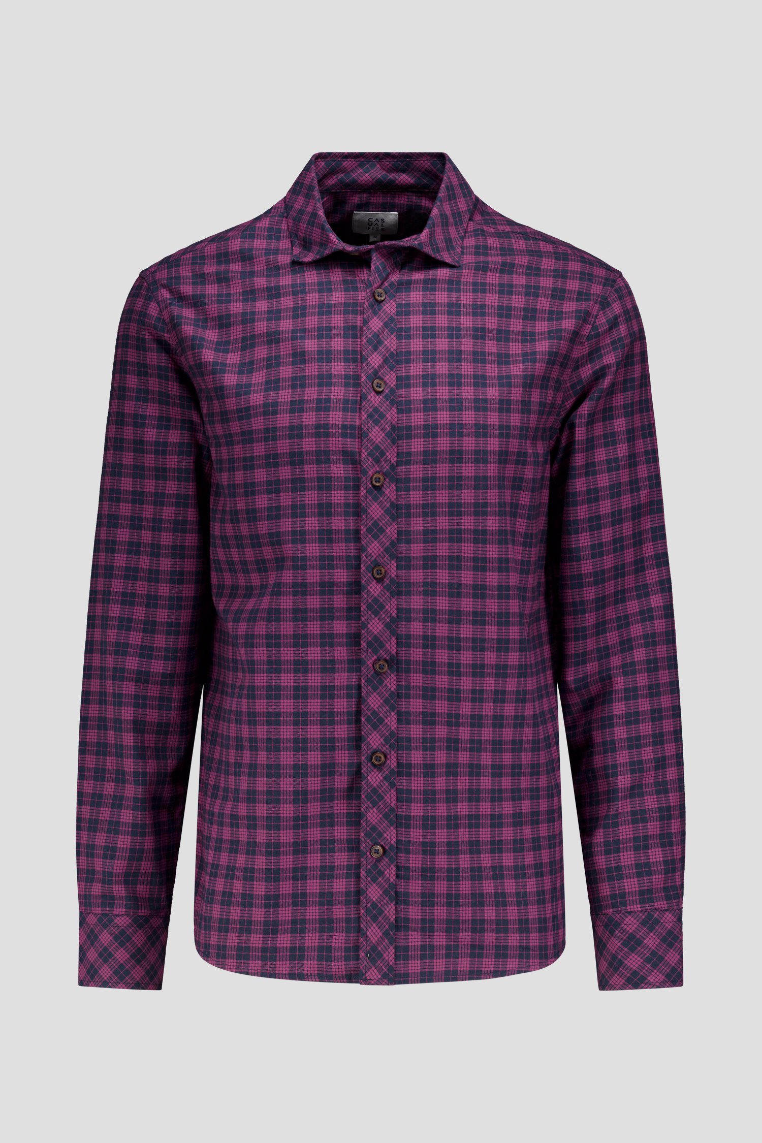 Productfoto 1 van Zwart-paars geruit hemd - Regular fit door Casual Five voor Heren