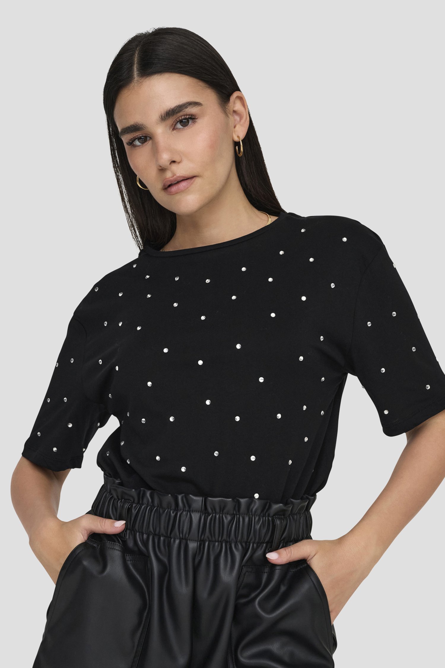 T shirt met strass steentjes dames hotsell