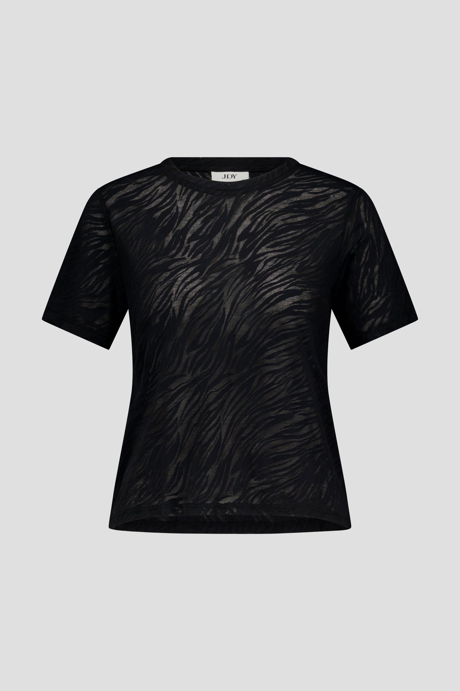 Zwart T-shirt met zebra motief  van JDY voor Dames