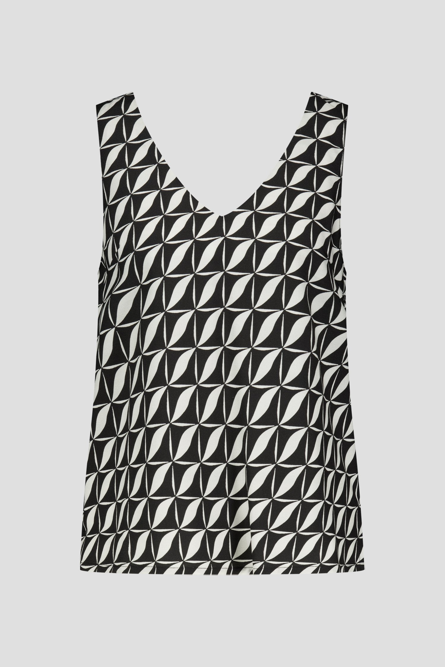 Zwart topje met grafische print van More & More voor Dames