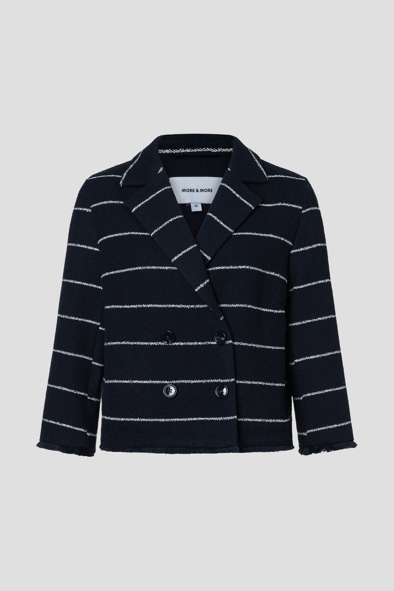 Productfoto 1 van Zwart vestje met strepen door More & More voor Dames