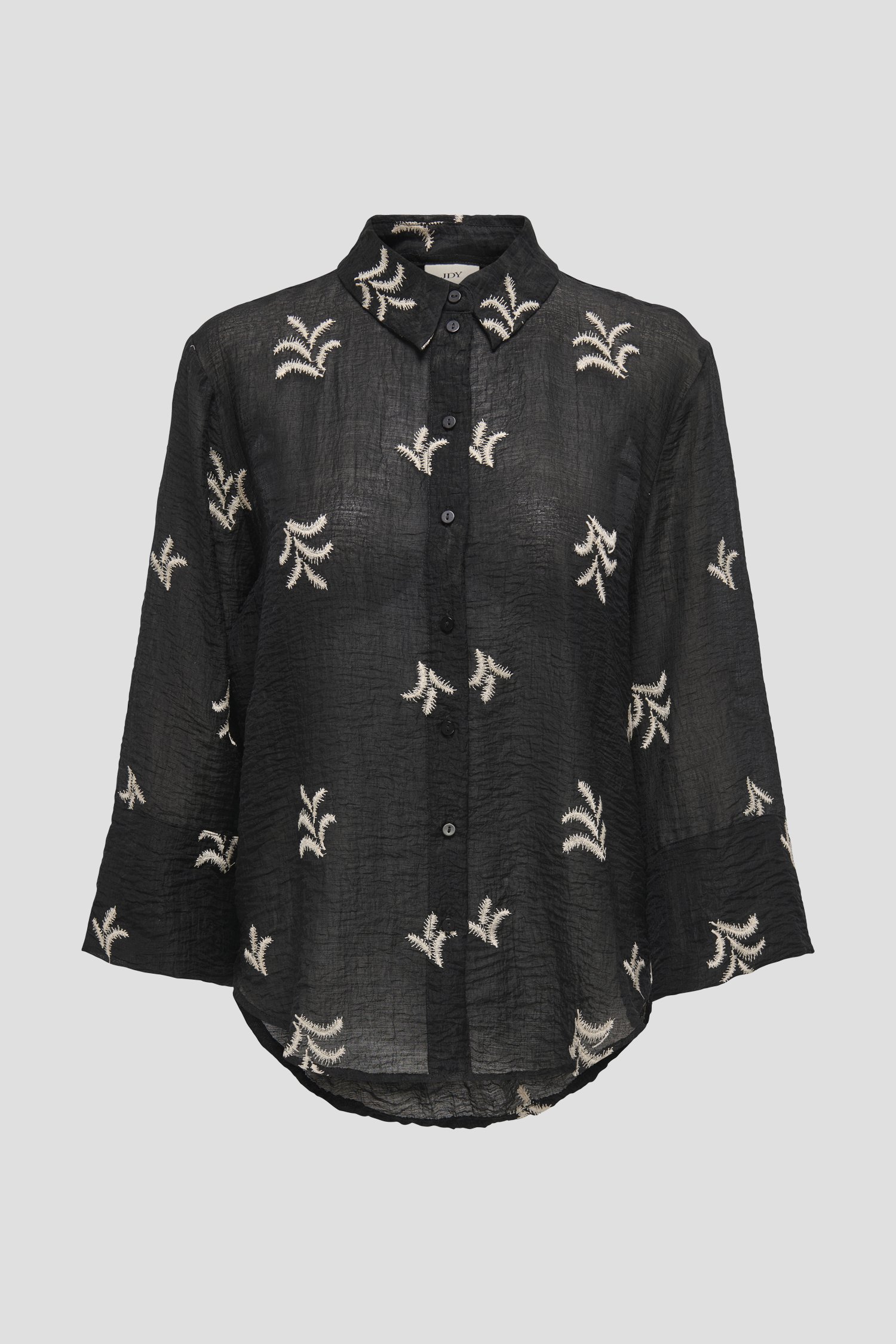 Zwarte blouse met geborduurd motief van JDY voor Dames