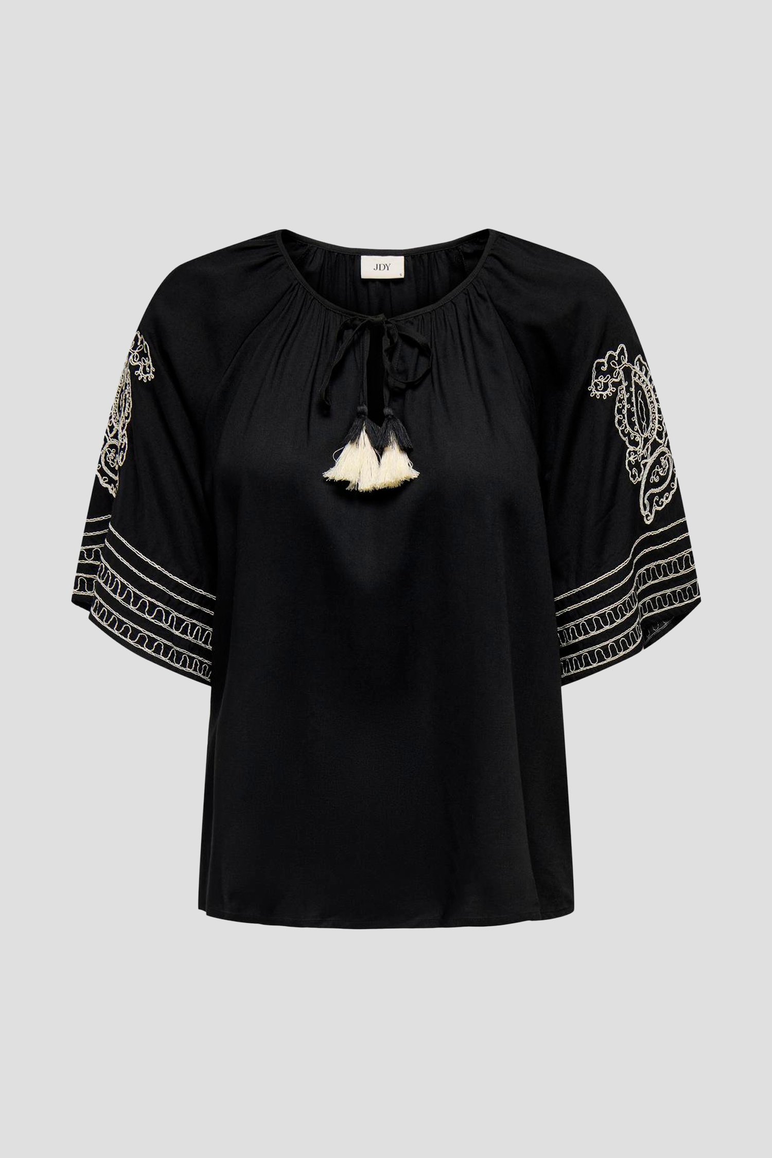 Zwarte blouse met geborduurde mouw van JDY voor Dames