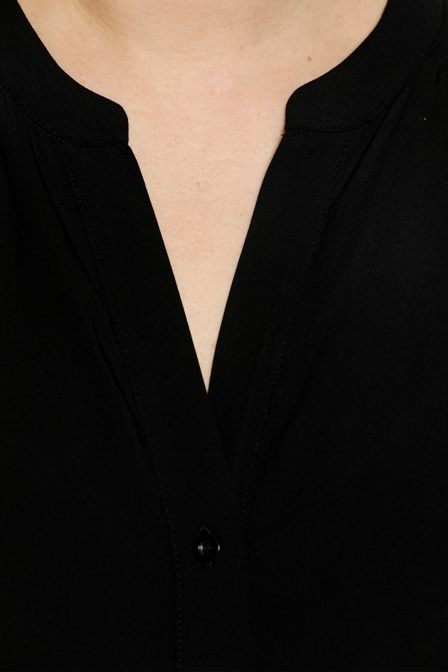 Zwarte blouse met V-hals van Only Carmakoma voor Dames