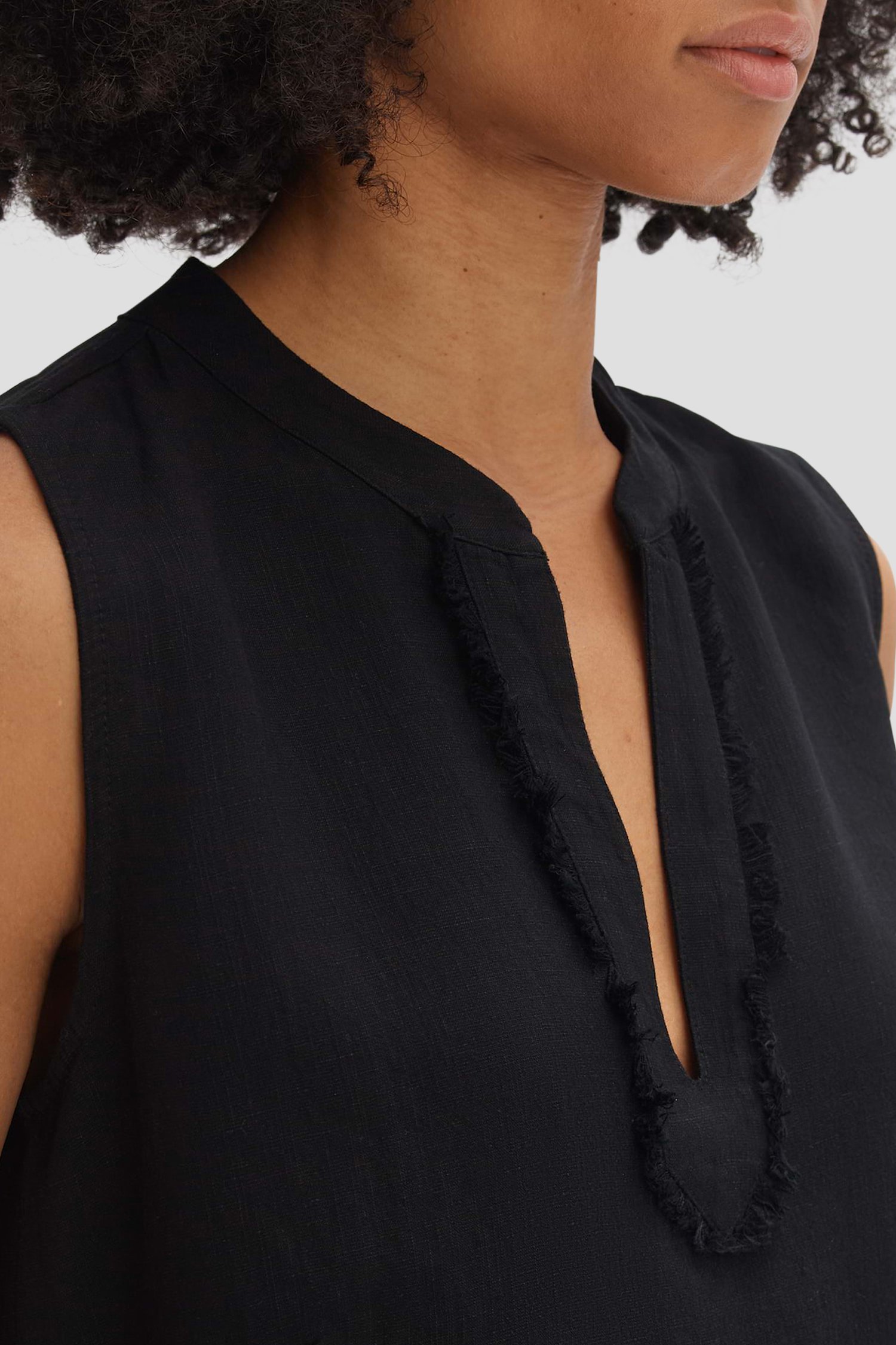Zwarte blouse zonder mouwen van Opus voor Dames