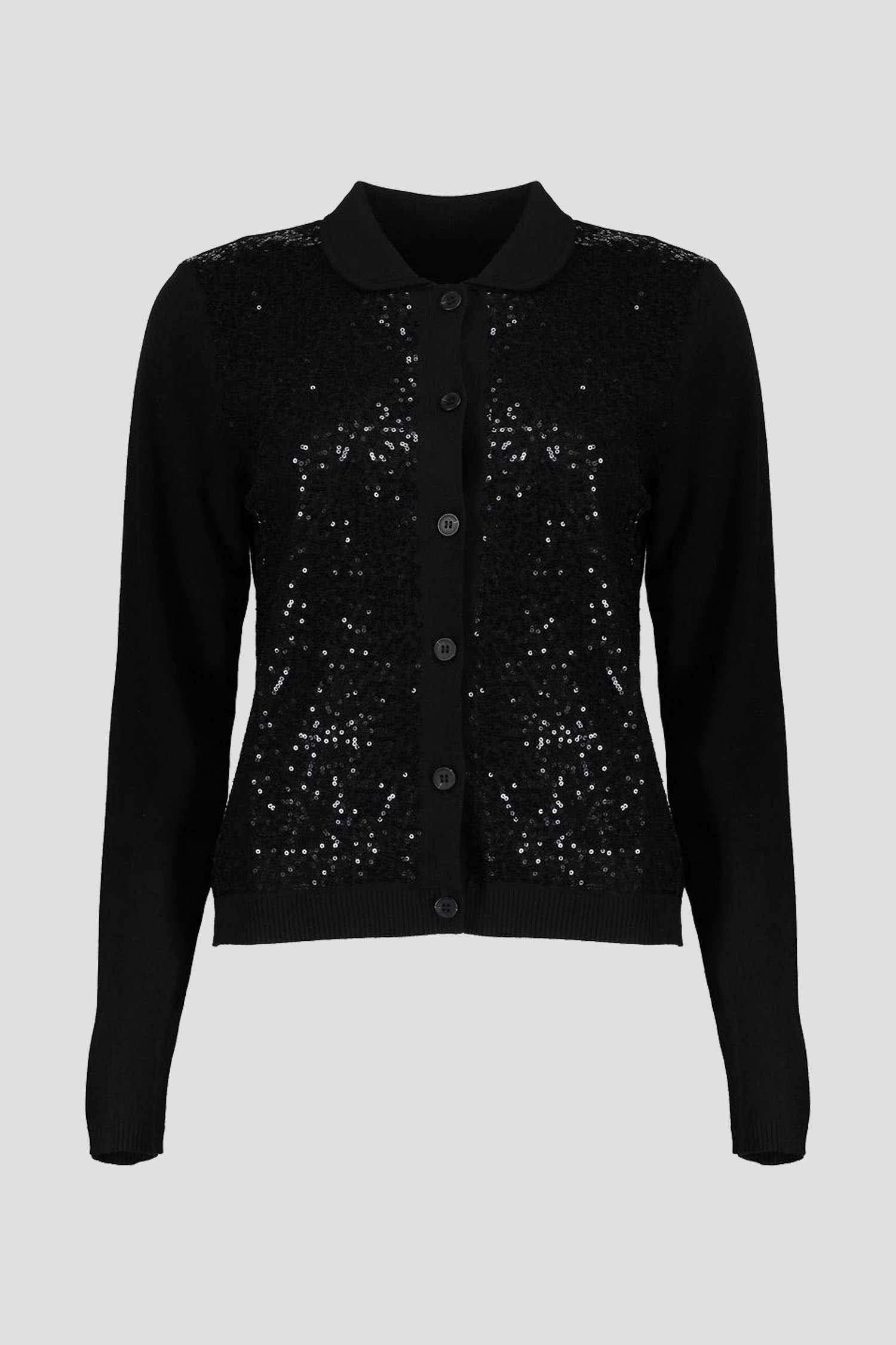Productfoto 1 van Zwarte cardigan met pailetten door Geisha voor Dames