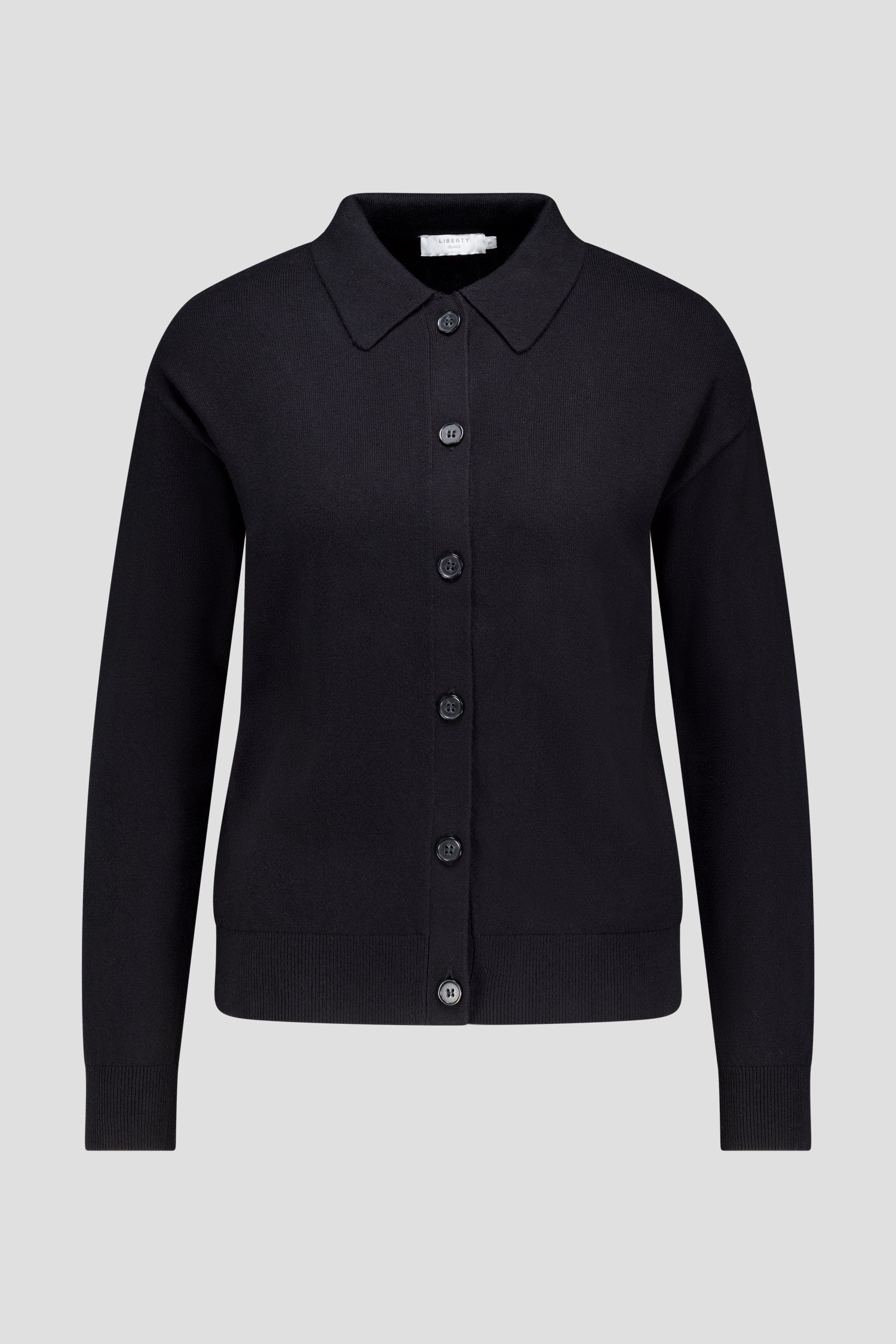 Productfoto 1 van Zwarte cardigan met polokraag door Liberty Island voor Dames