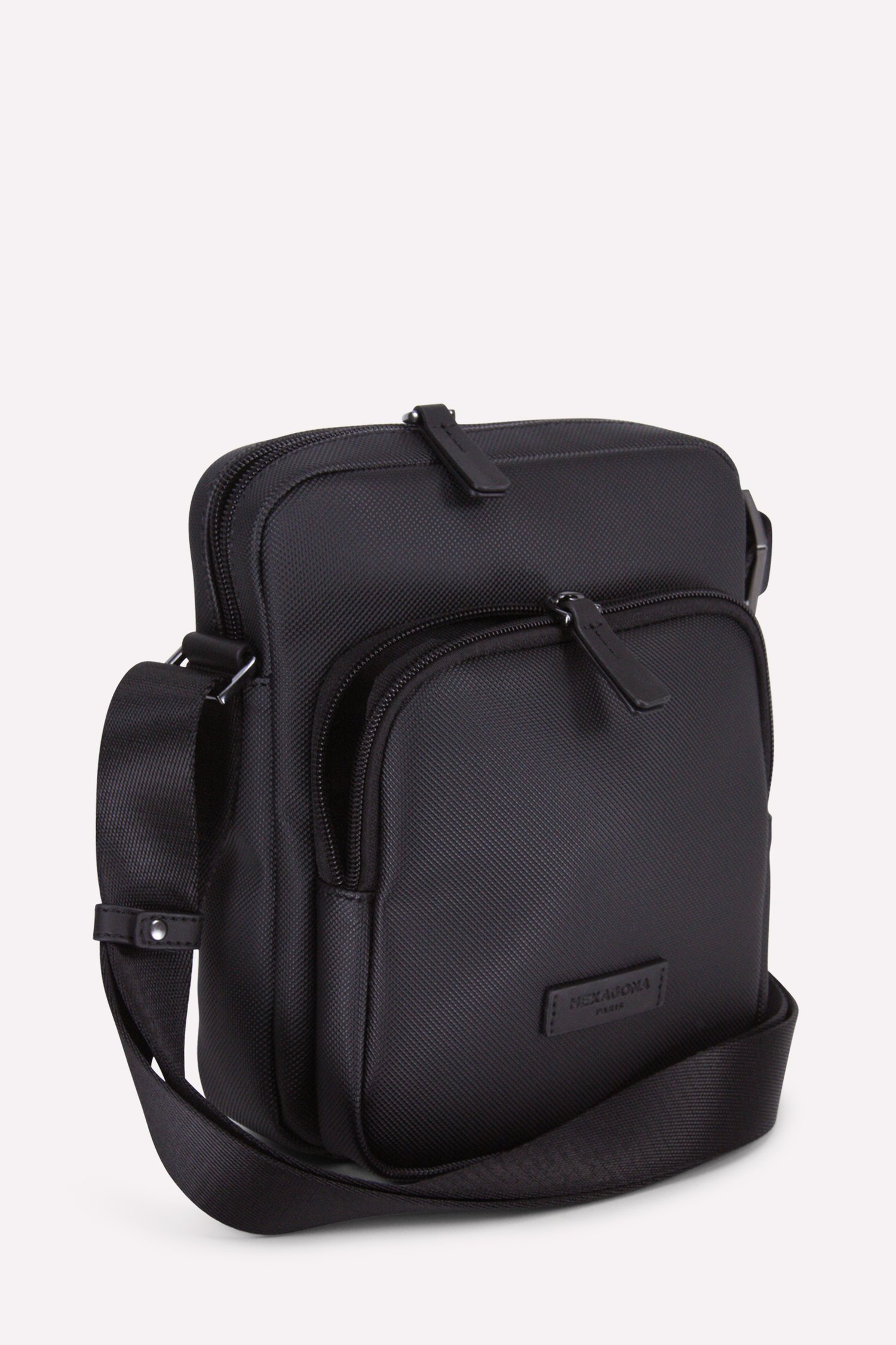 Zwarte crossbody bag van Hexagona voor Heren
