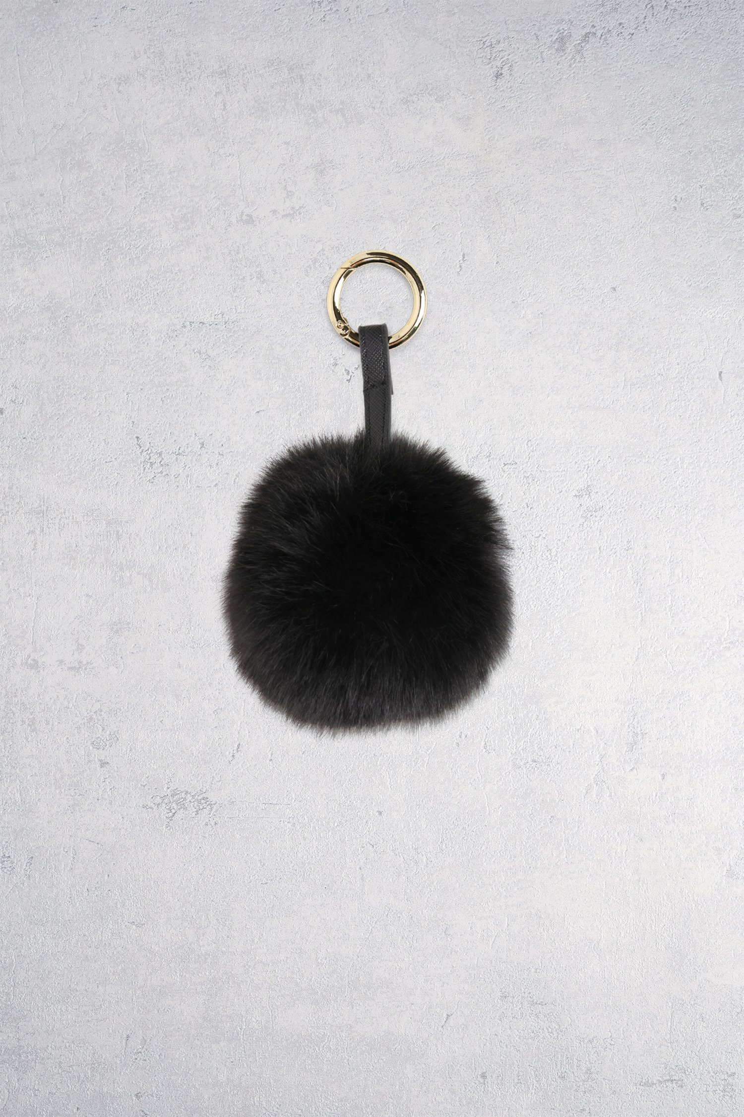 Zwarte faux fur sleutelhanger van Liberty Island voor Dames