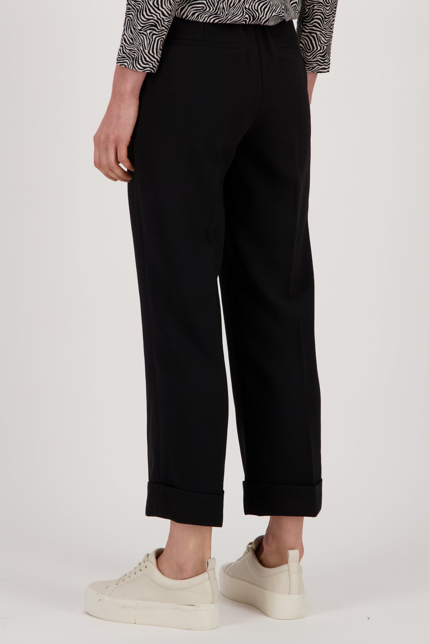 Zwarte geklede broek - 7/8 lengte van Opus voor Dames