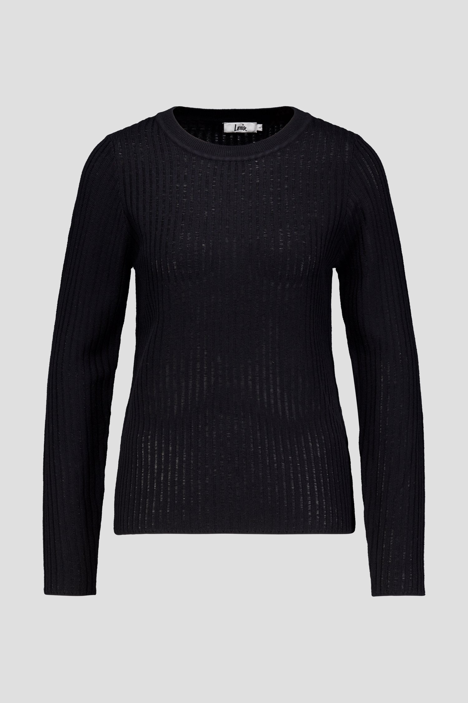 Productfoto 1 van Zwarte geribde trui door Louise voor Dames