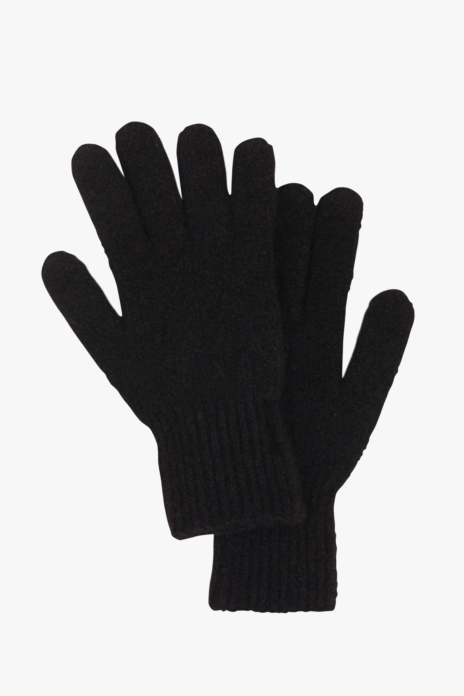 Zwarte handschoenen met subtiele glitter van Liberty Island voor Dames