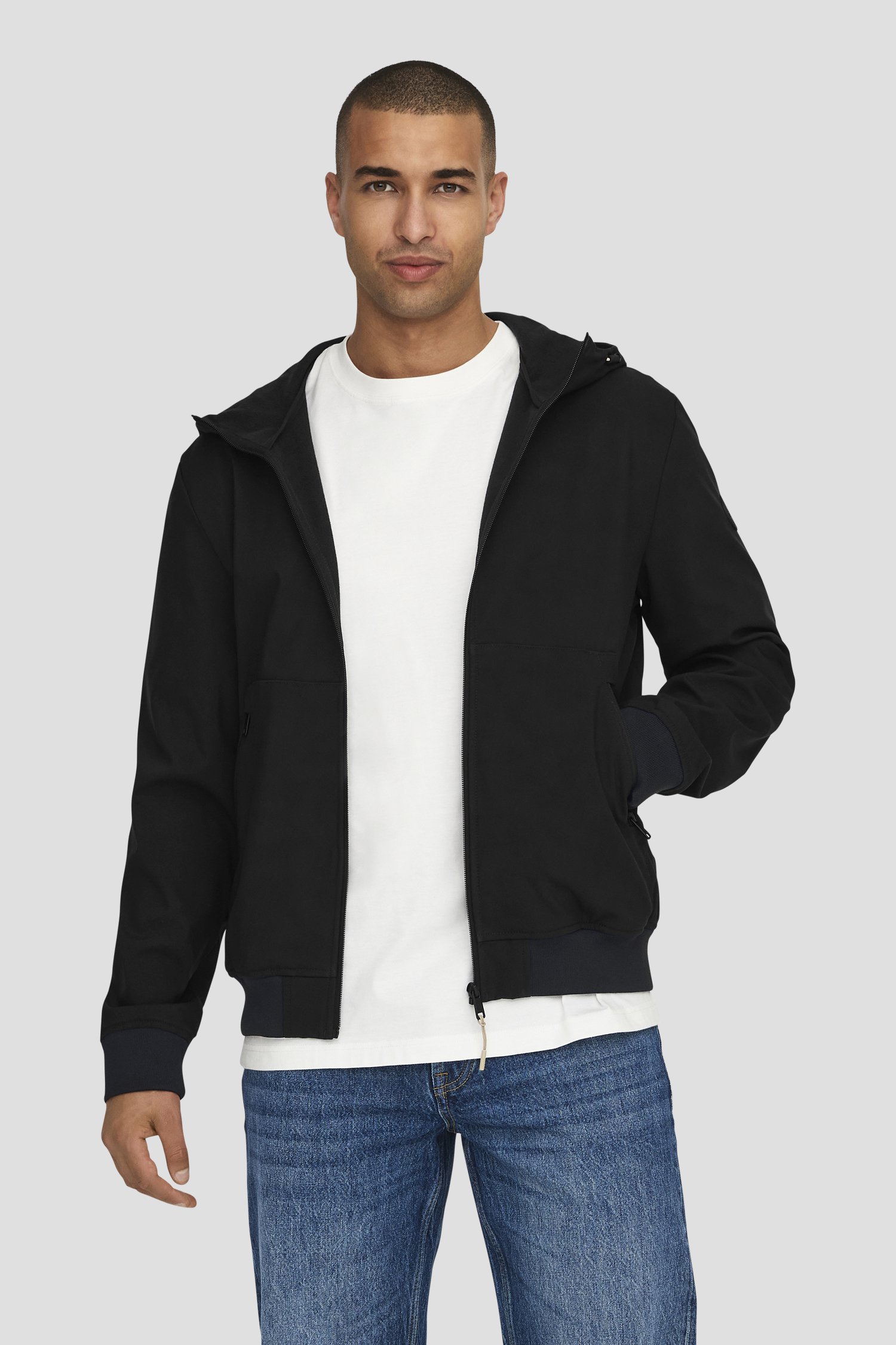 Zwarte jas van ONLY & SONS voor Heren