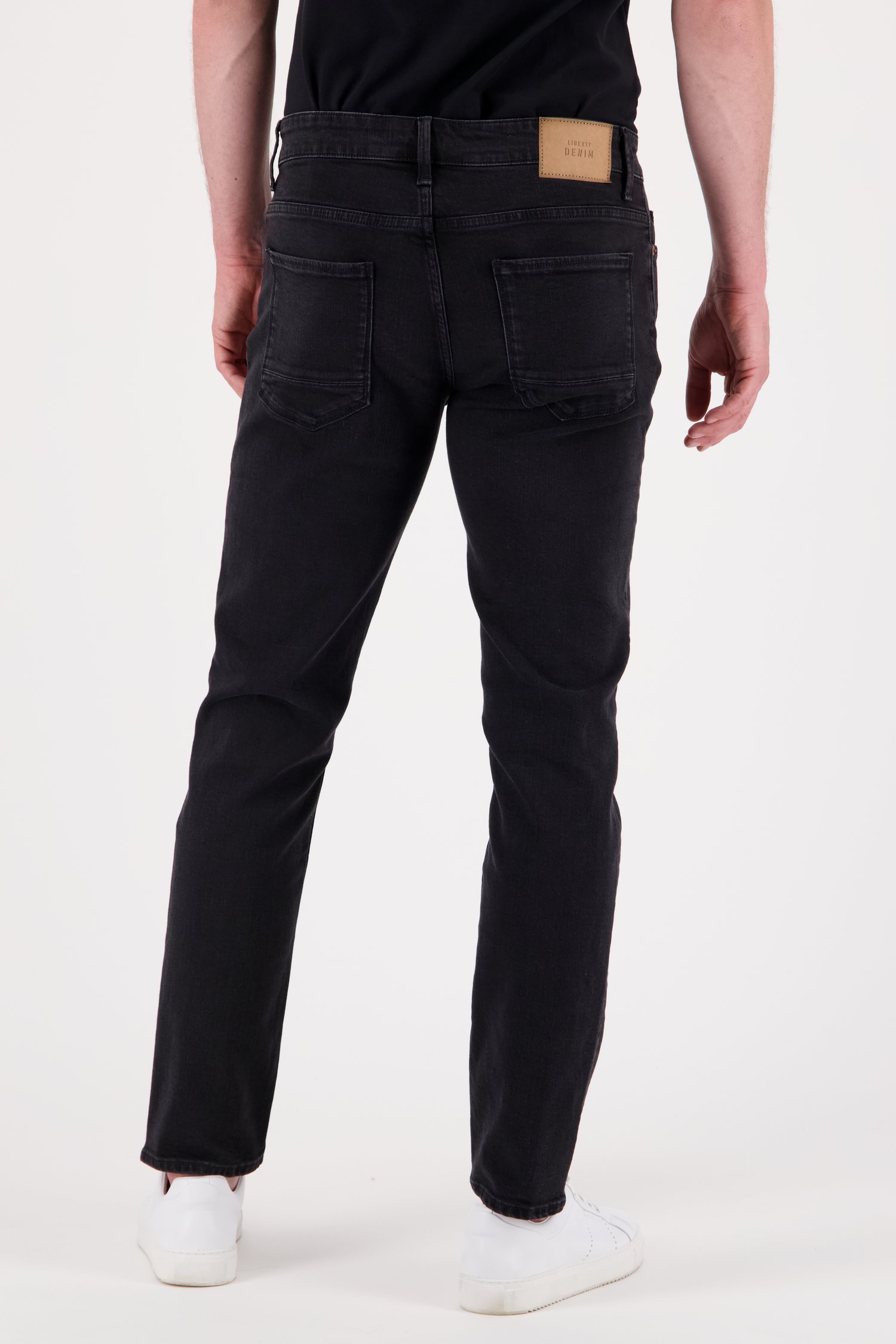 Zwarte jeans - Tim - slim fit- L34 van Liberty Island Denim voor Heren