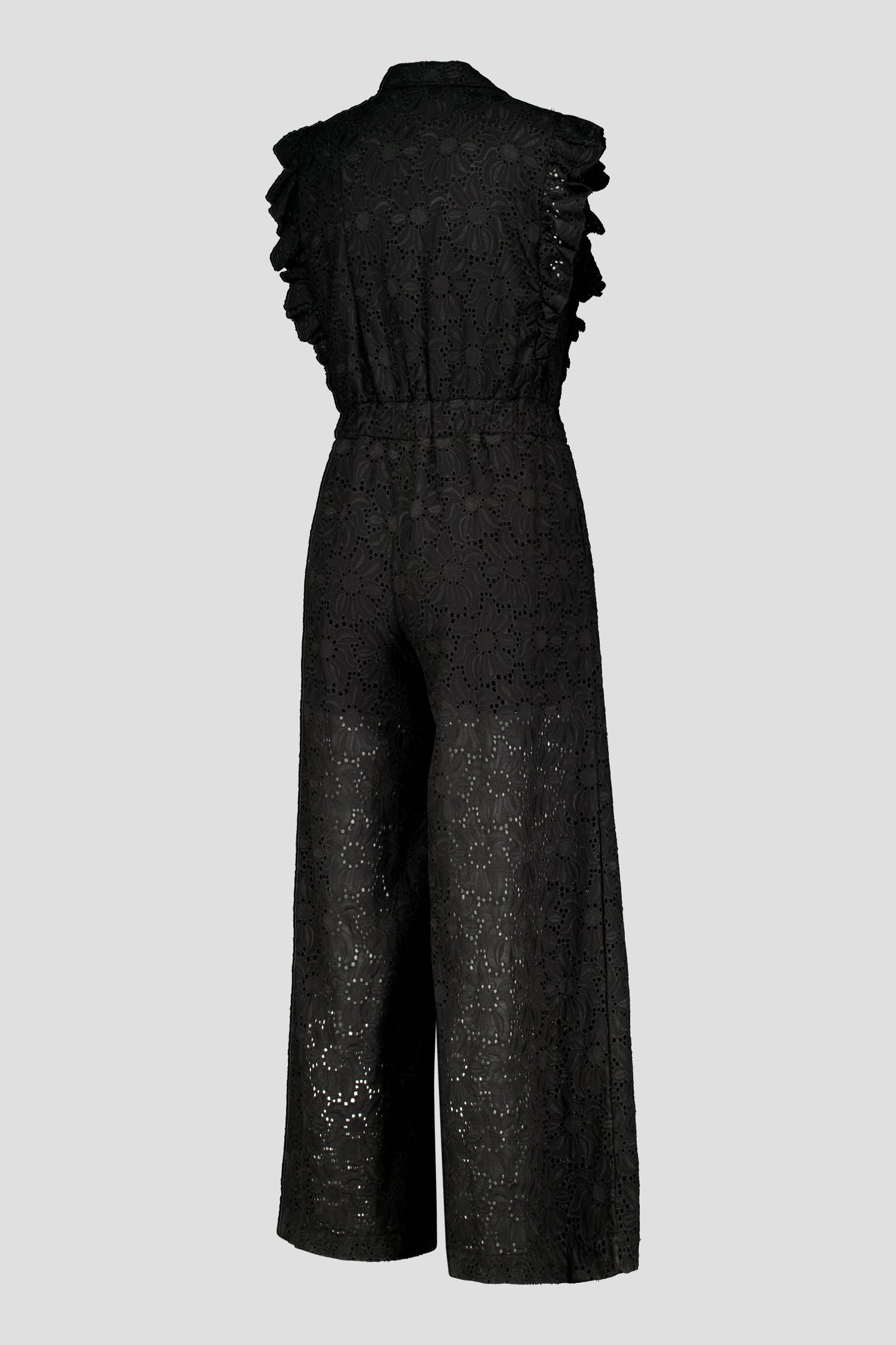 Zwarte jumpsuit met broderie anglaise van More & More voor Dames