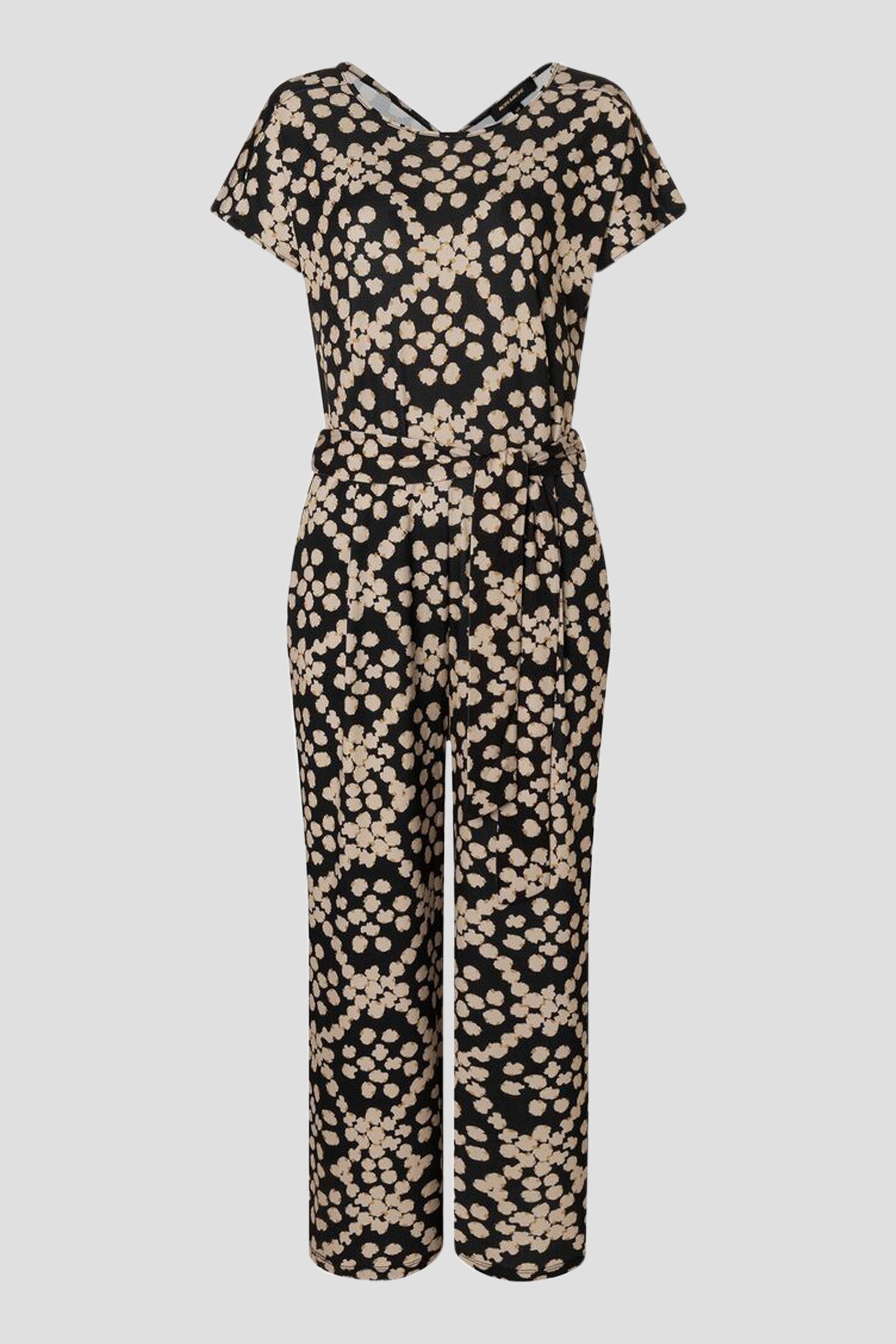 Productfoto 1 van Zwarte jumpsuit met print door More & More voor Dames