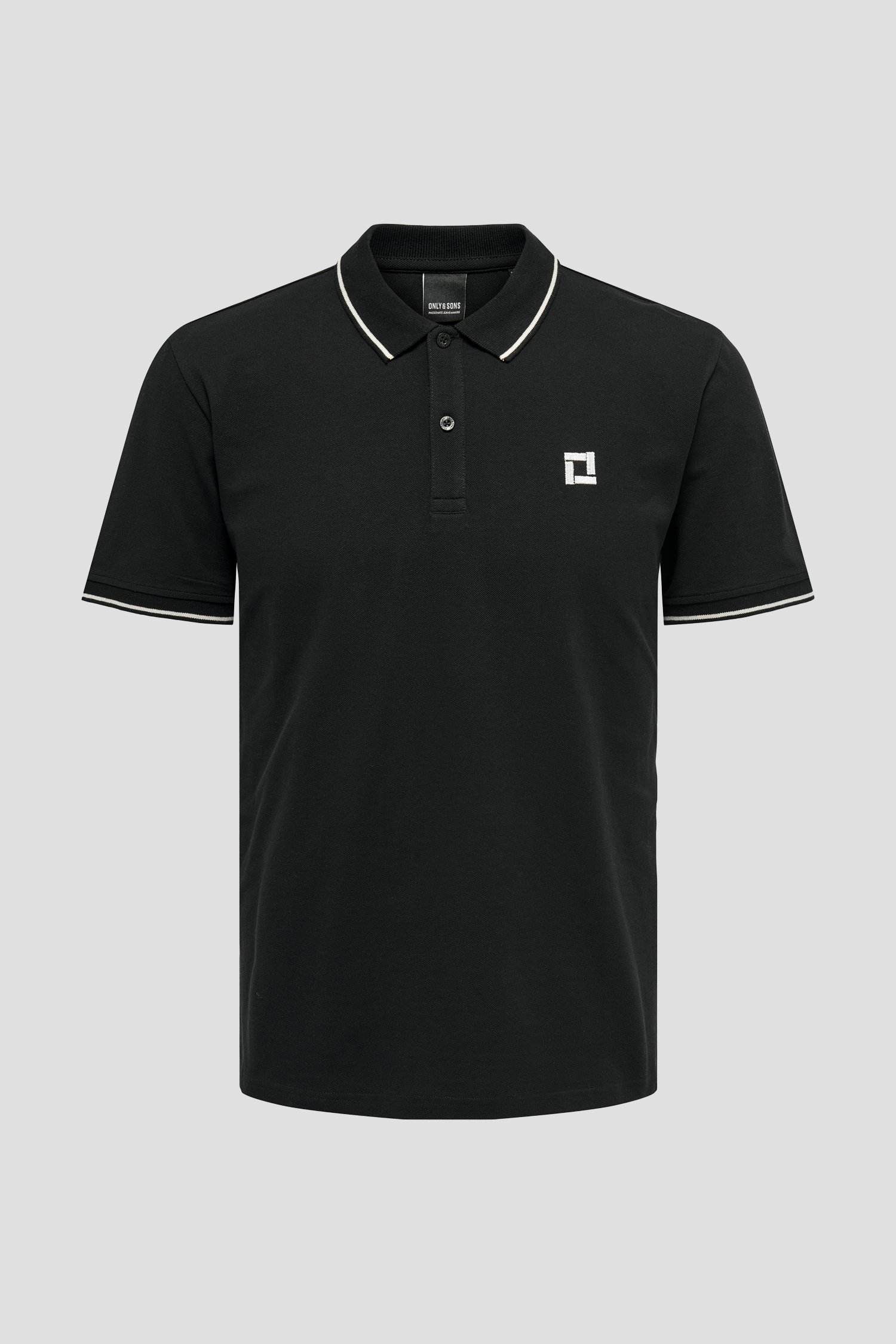 Productfoto 1 van Zwarte polo  door Only & Sons voor Heren