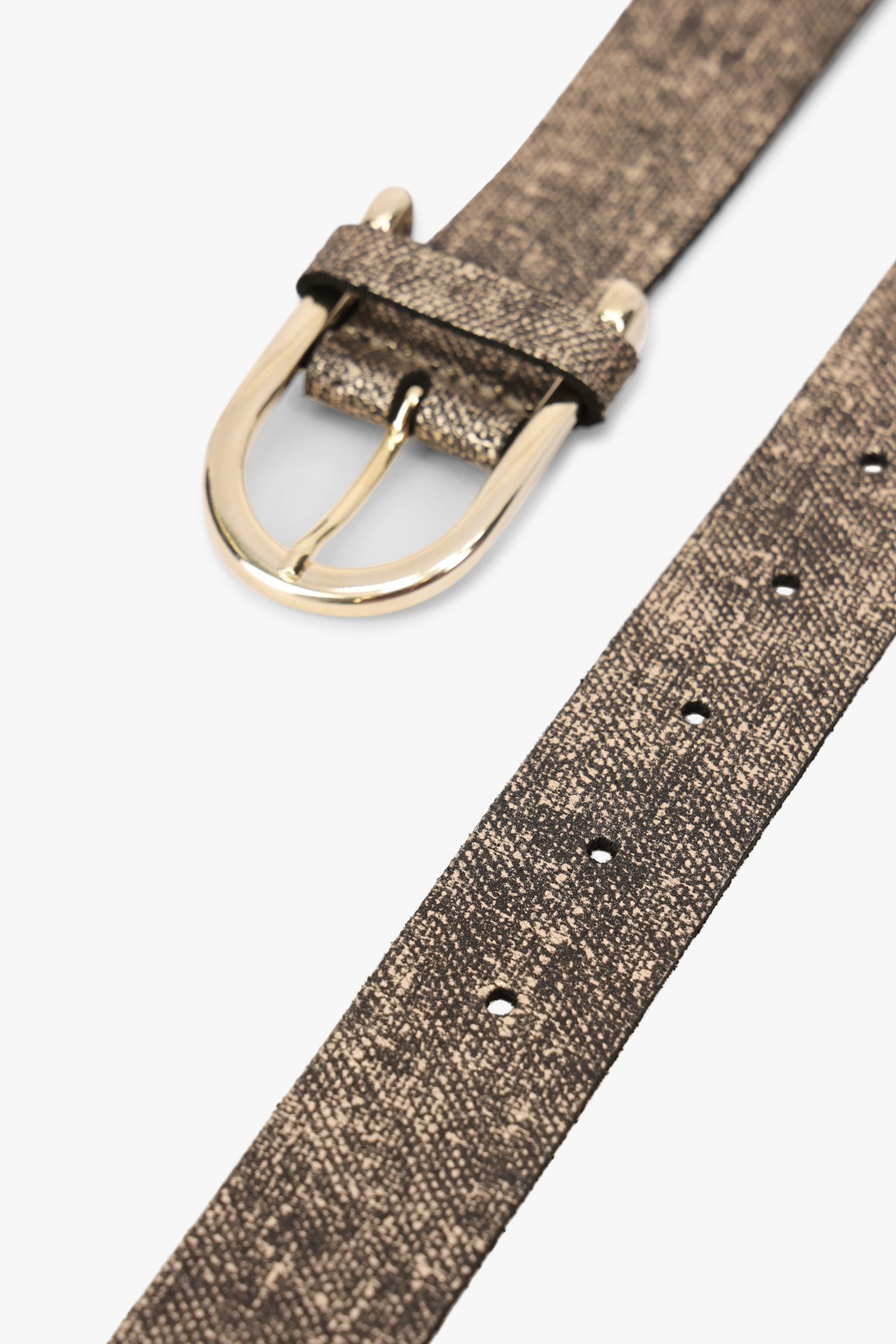 Zwarte riem met gouden effect van Louise voor Dames