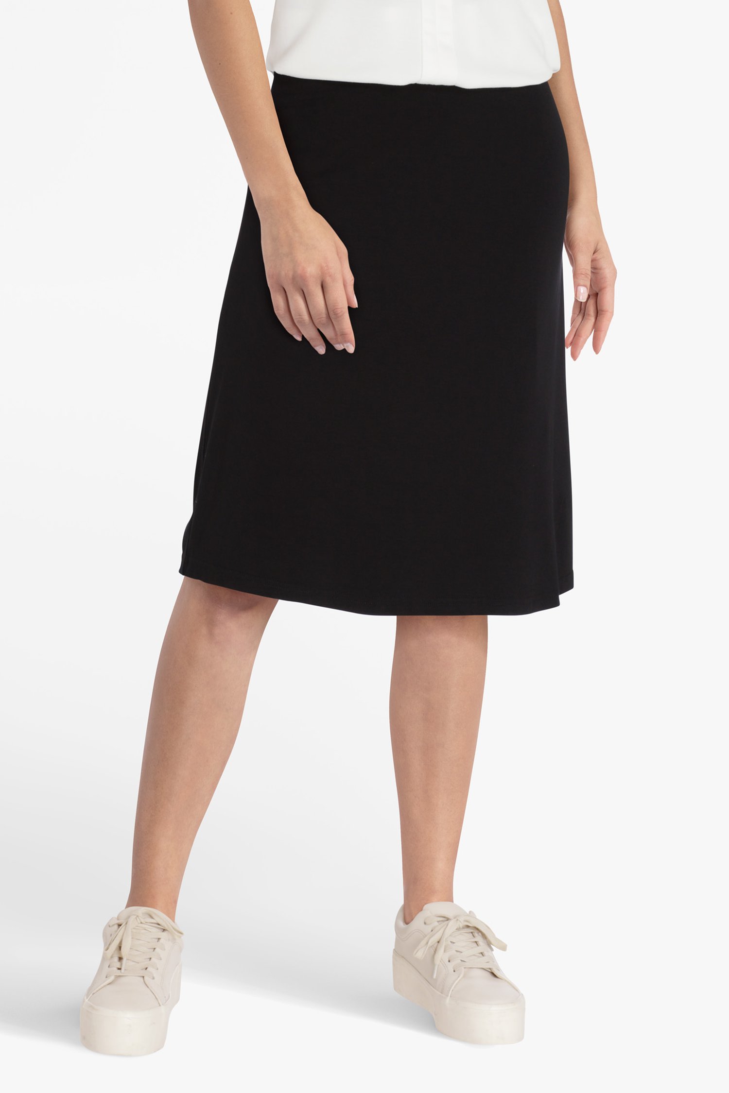 Zwarte rok met elastische taille van Liberty Island voor Dames