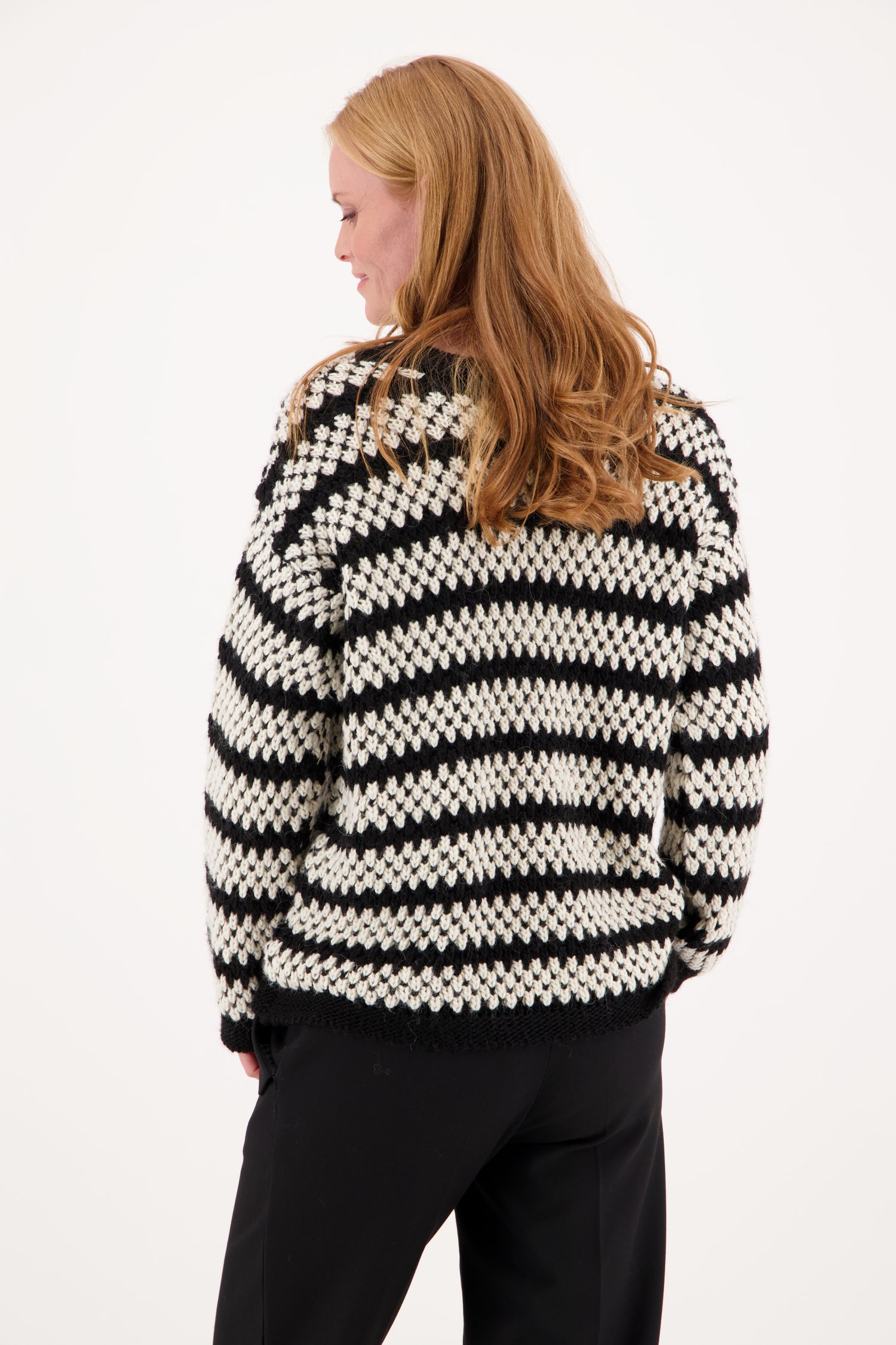 Zwarte trui met patroon van More & More voor Dames