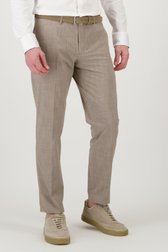 
Beige kostuumbroek – regular fit van Dansaert Black voor Heren