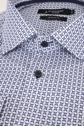 
Chemise blanche à imprimé bleu - regular fit de Dansaert Black pour Hommes