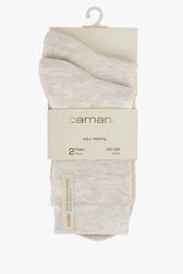 2 paires de chaussettes beiges de Camano pour Femmes