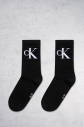 2 paires de chaussettes noires - taille 35-38  de Calvin Klein pour Femmes