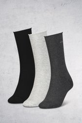 3 paires de chaussettes grises - taille unique de Calvin Klein pour Femmes