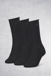 3 paires de chaussettes noires - taille unique de Calvin Klein pour Femmes