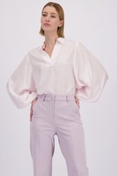 Vidéo de Blouse rose à col en V de D'Auvry pour Femmes