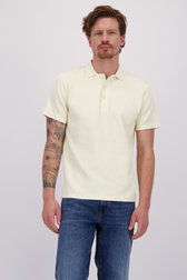 Video van Ecru ribgebreide polo door Bluefields voor Heren