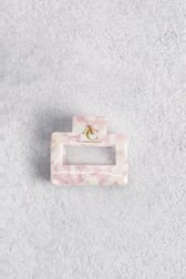 Le devant de Barrette carrée rose effet marbré de AC by Annelien Coorevits pour Femmes