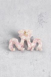 Le devant de Barrette rose effet marbré de AC by Annelien Coorevits pour Femmes