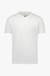 Basic wit T-shirt met V-hals van Ravøtt voor Heren